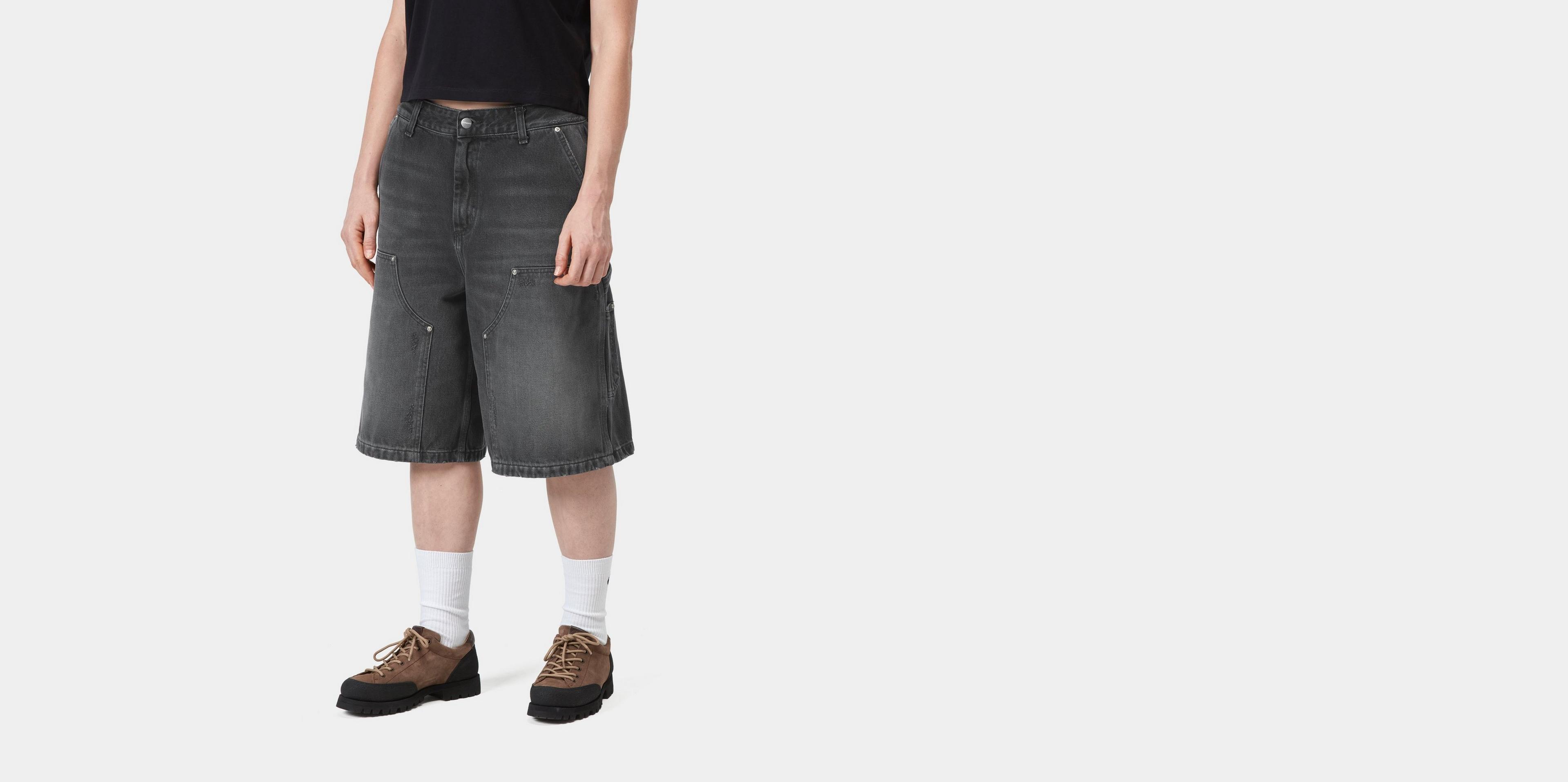 Carhartt WIP Women's Nixon Double Knee Short, Black | Official