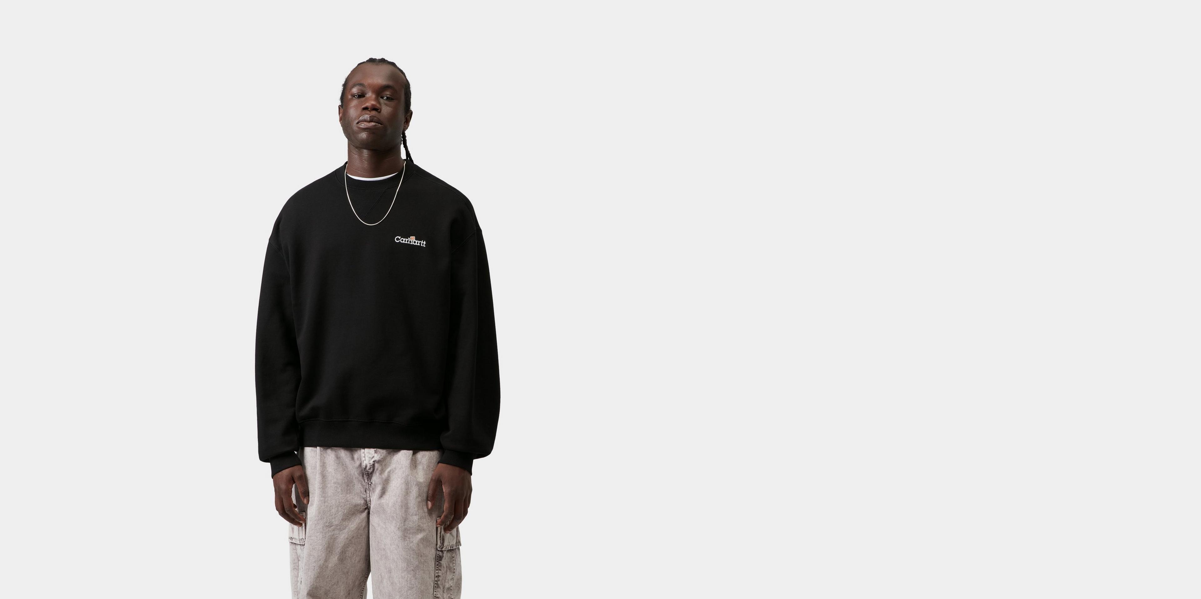CarharttWIP スウェット ブラック Carhartt WIP WIP Label Sweatshirt, Black | Official Online Store