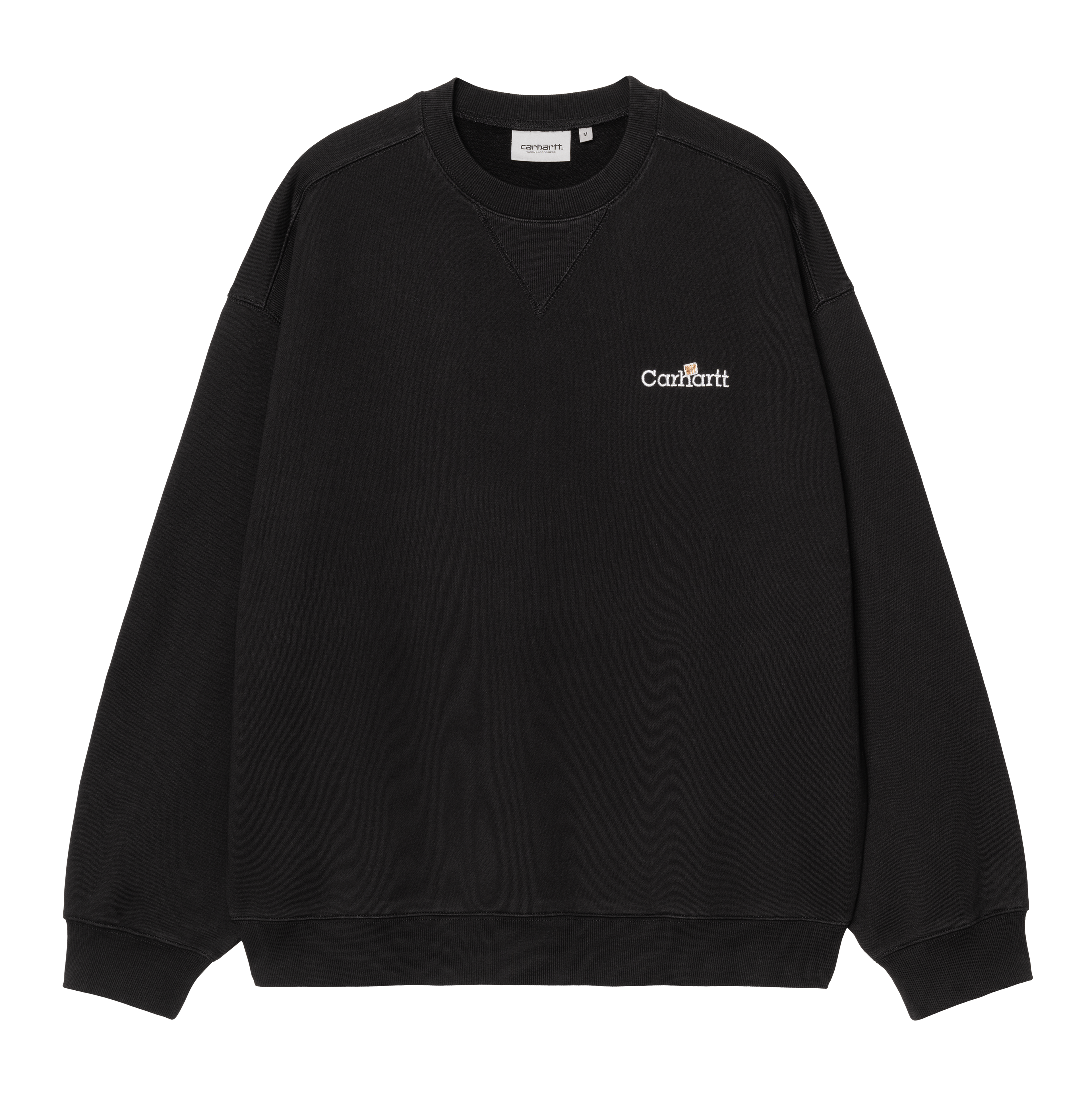 Carhartt WIP WIP Label Sweatshirt, Black | Official Online Store