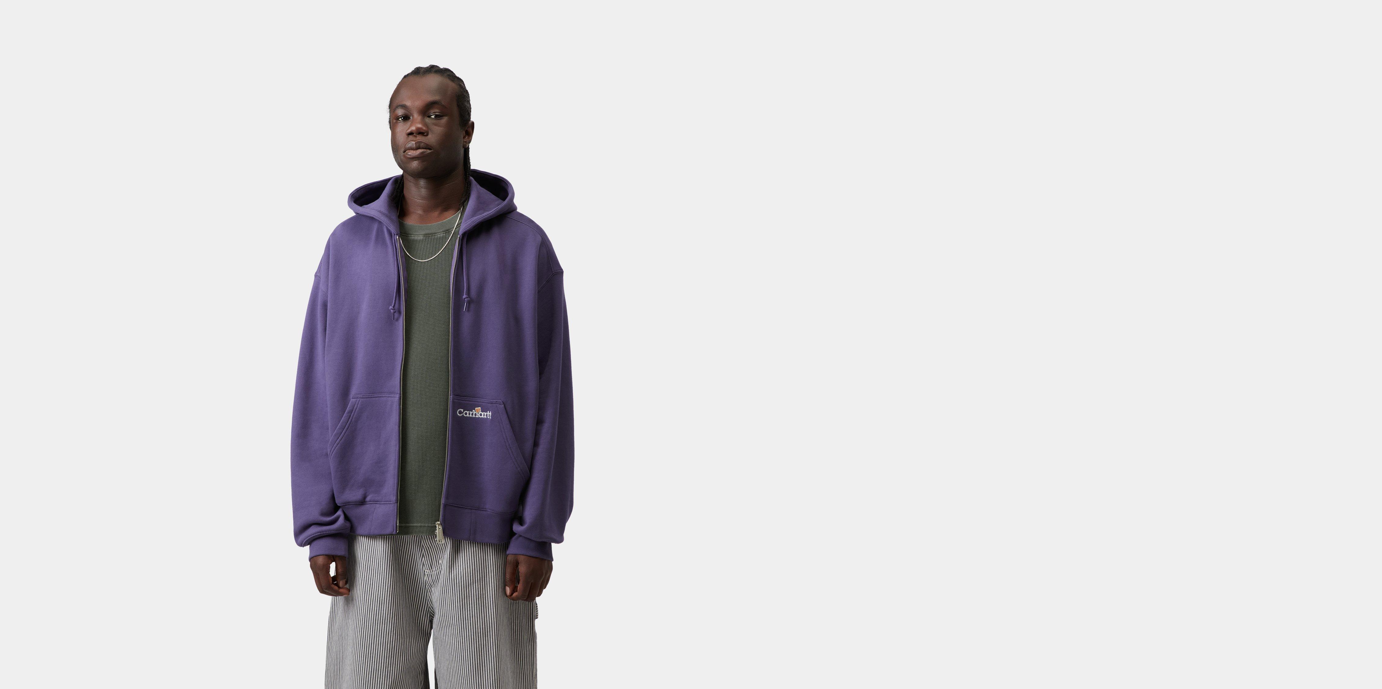 Carhartt WIP Hooded WIP Label Sweat Jacket Calla | purple | XS | Men