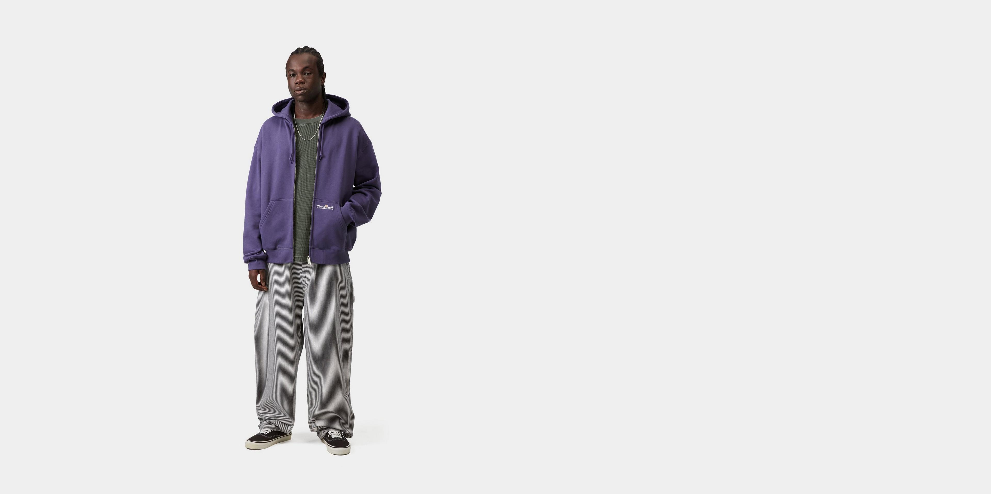 Carhartt WIP Hooded WIP Label Sweat Jacket, Calla | Official