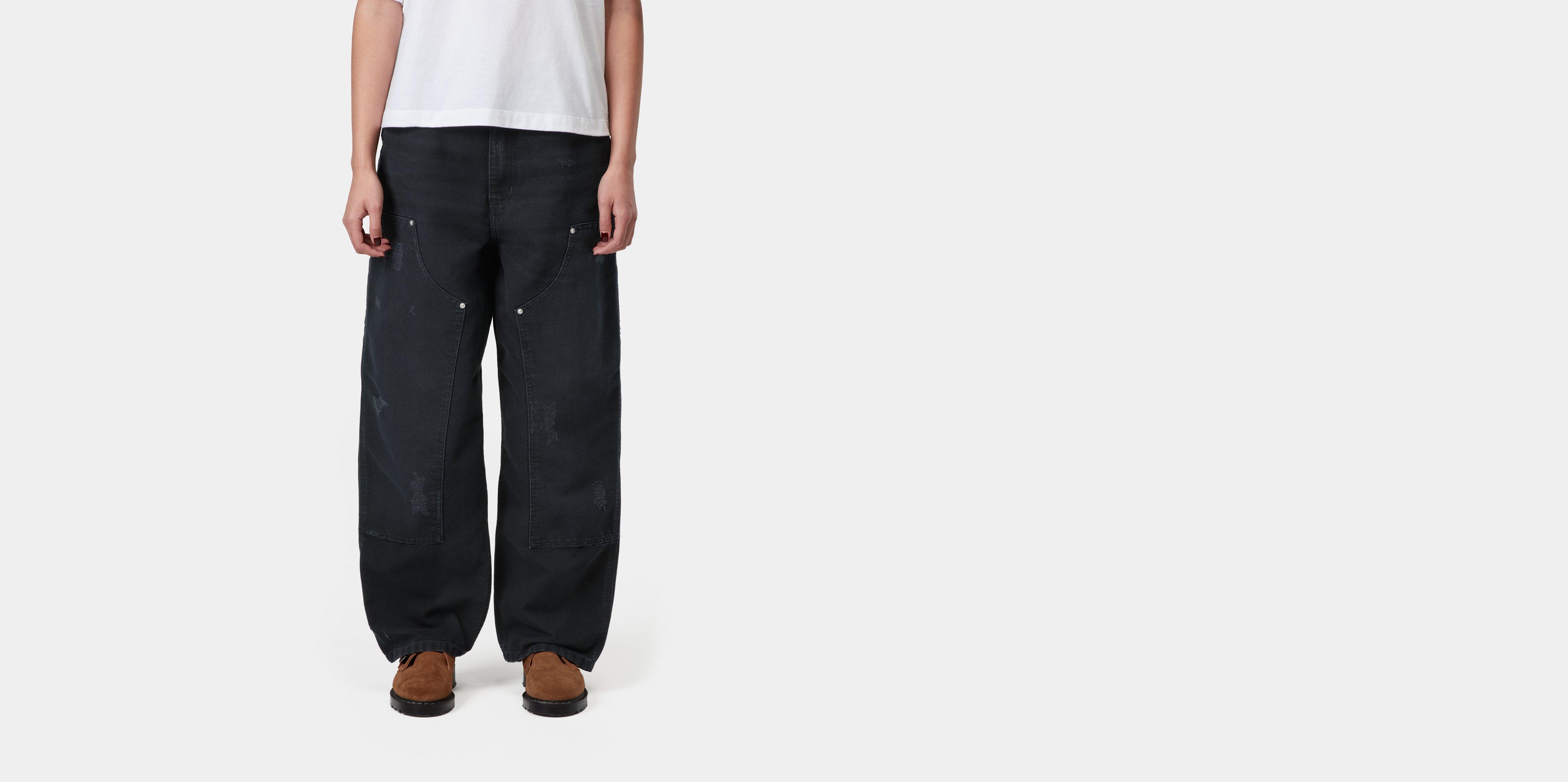 Carhartt WIP W' Brandon Double Knee Pant Black grind wash | M | Women