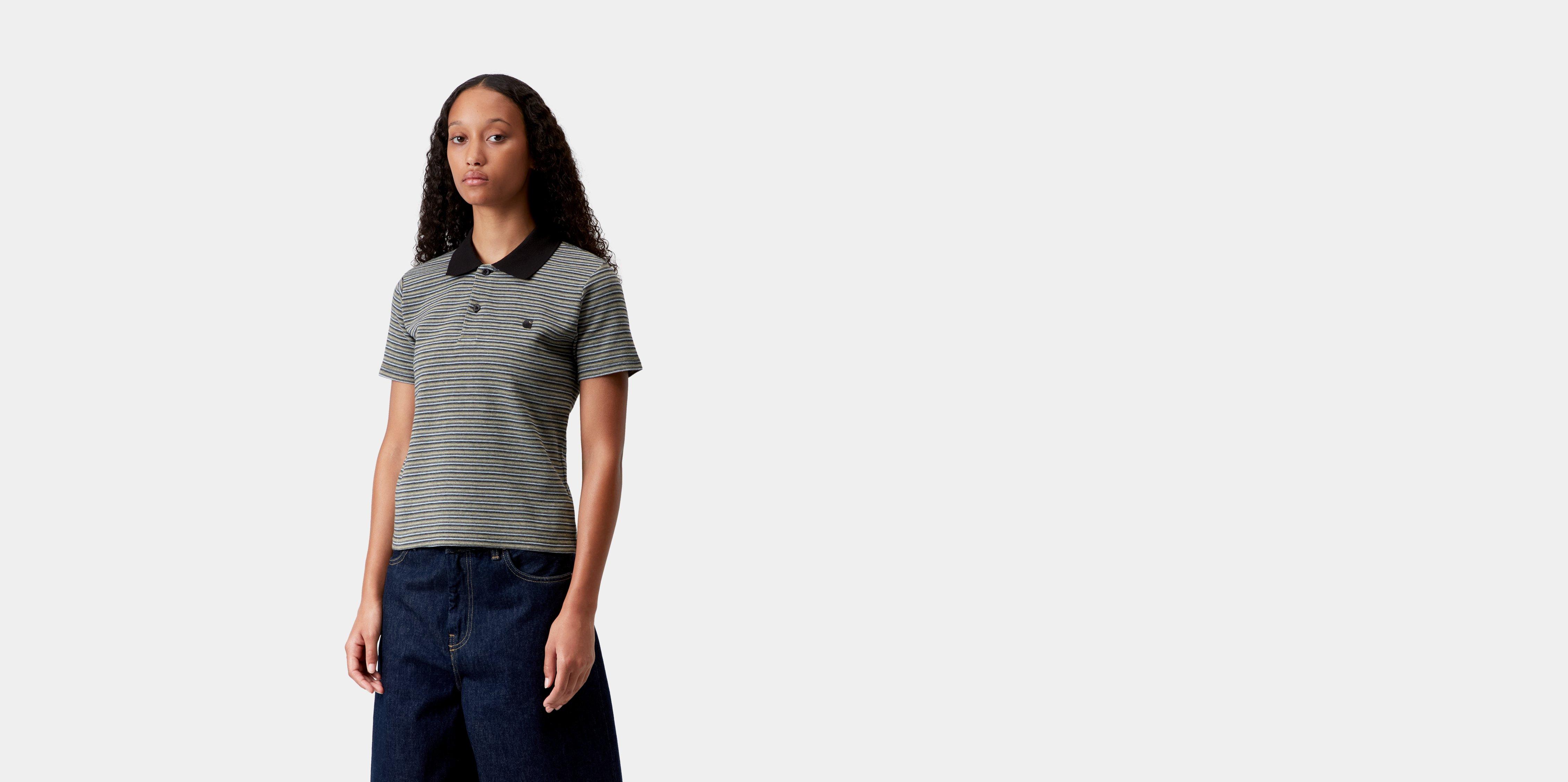 Carhartt WIP W' S/S Dion Polo Dion Stripe, Icaria | multicolor | XS | Women