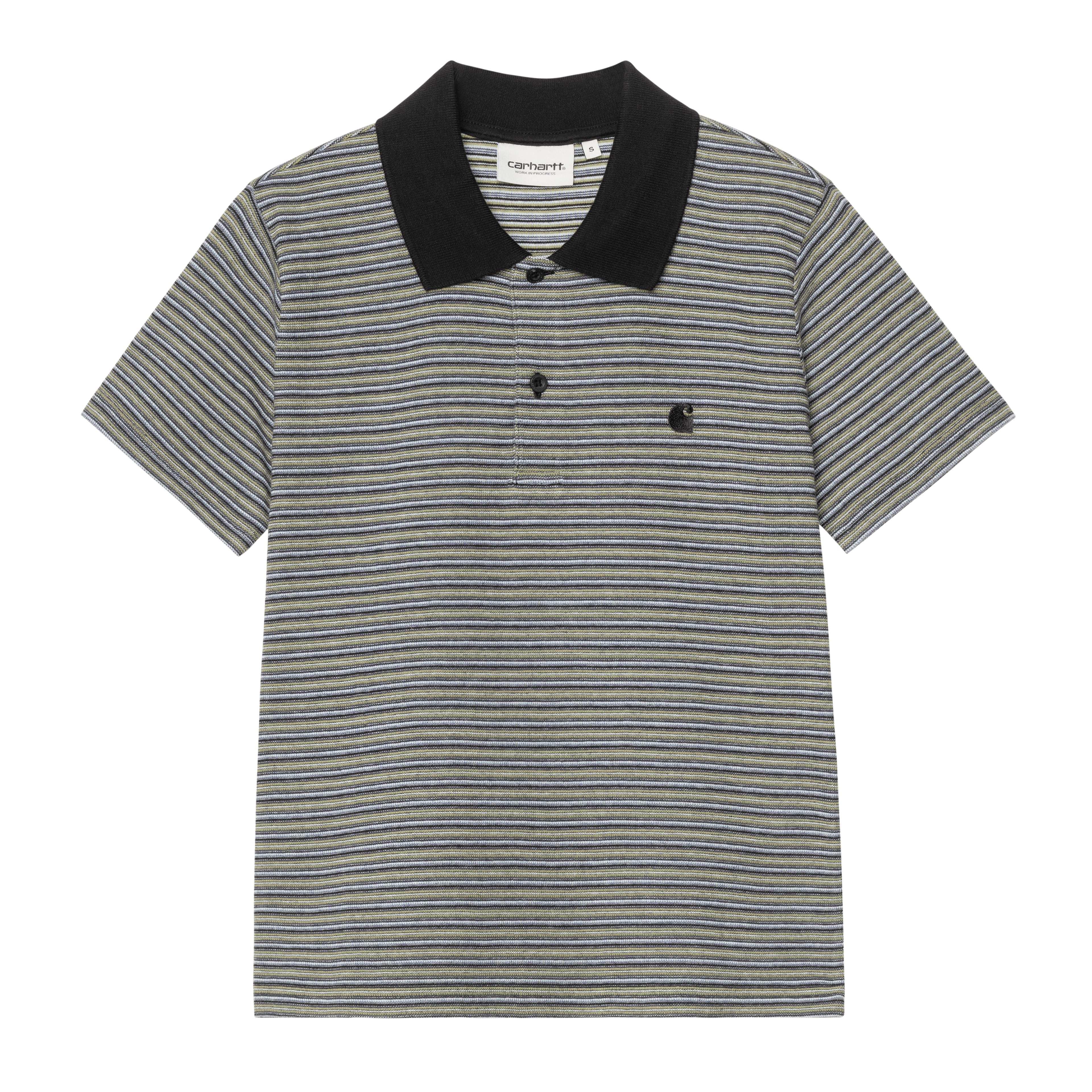 Carhartt WIP Women's S/S Dion Polo, Dion Stripe, Icaria | Official