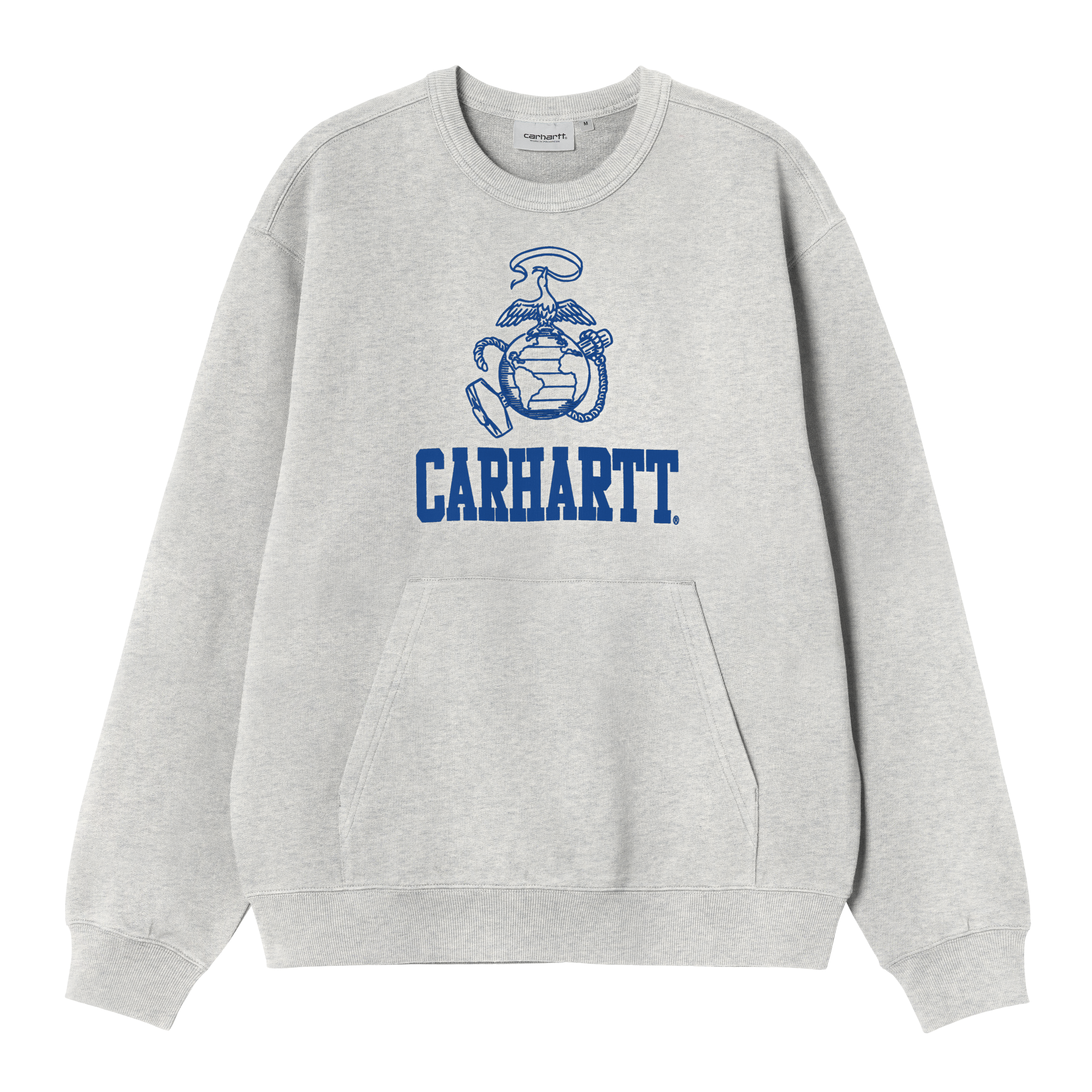 Carhartt WIP Pond Corps Sweatshirt Ash Heather | grey | S | Men