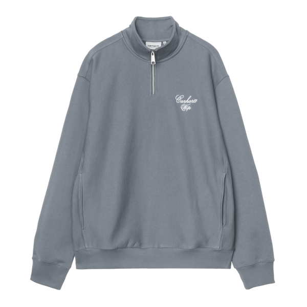 Longhand  Half Zip Sweatshirt Cozy Blue / White