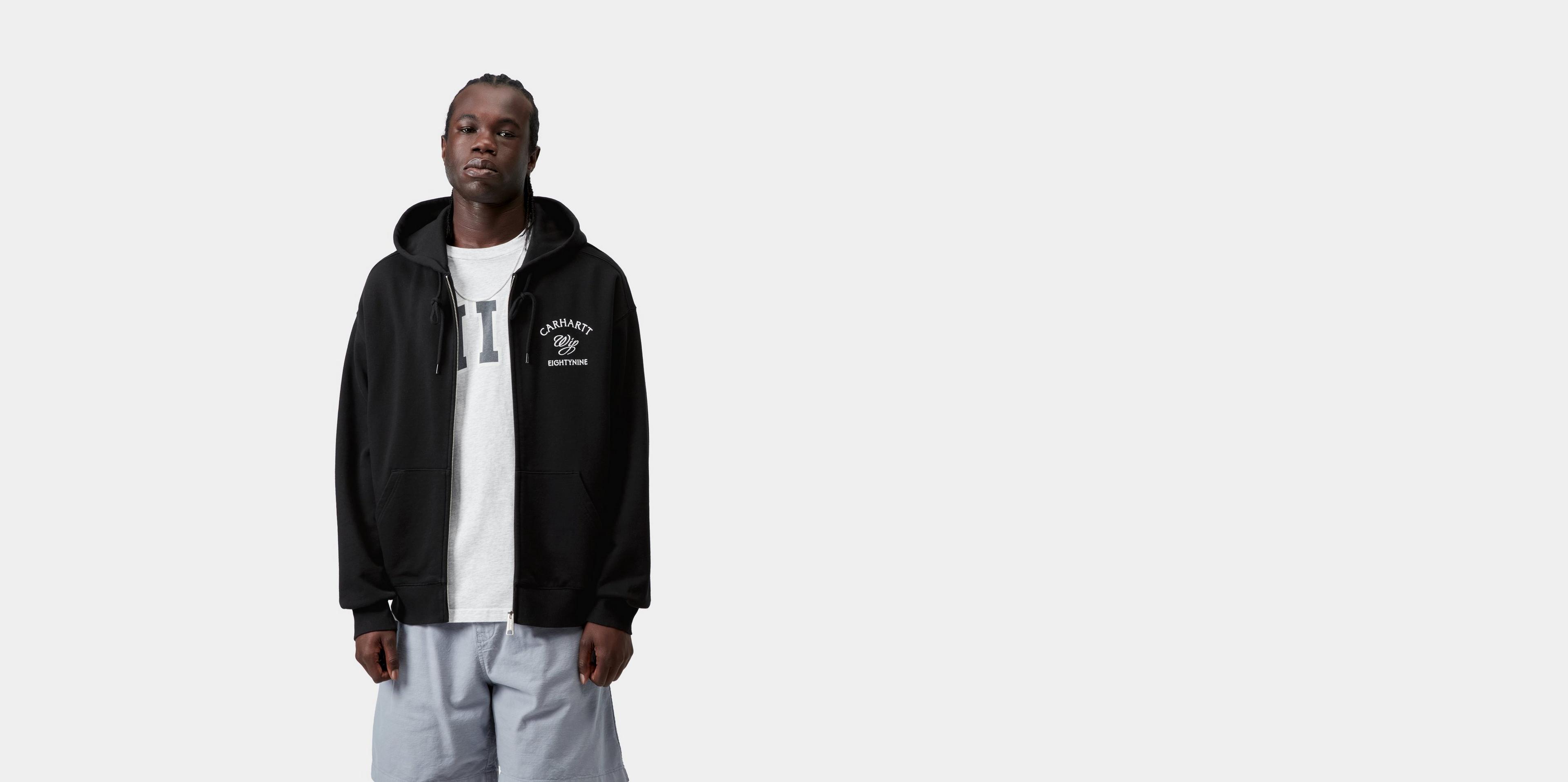 Carhartt WIP Hooded Eightynine Sweat Jacket, Black | Official