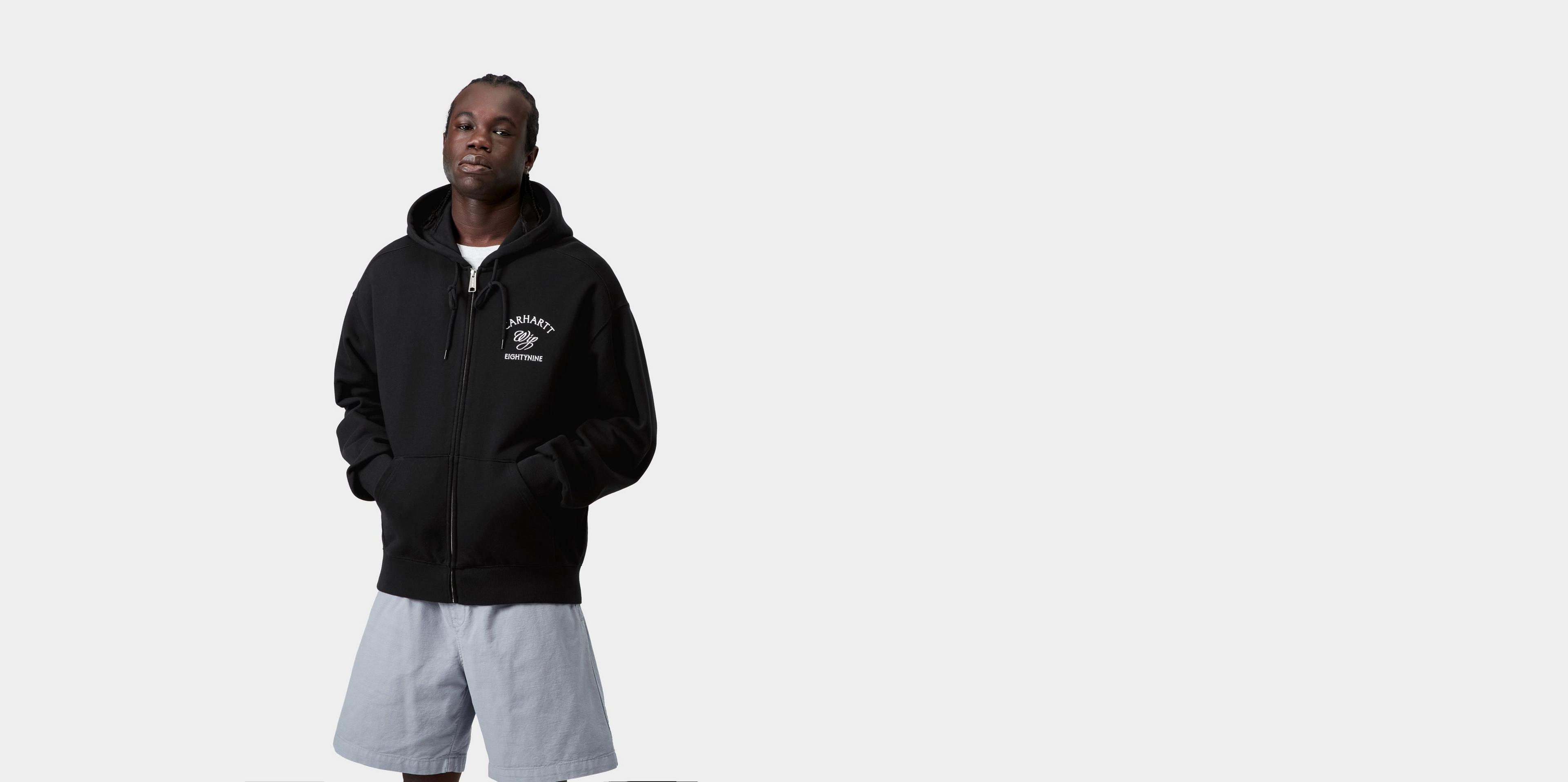Carhartt WIP Hooded Eightynine Sweat Jacket, Black | Official