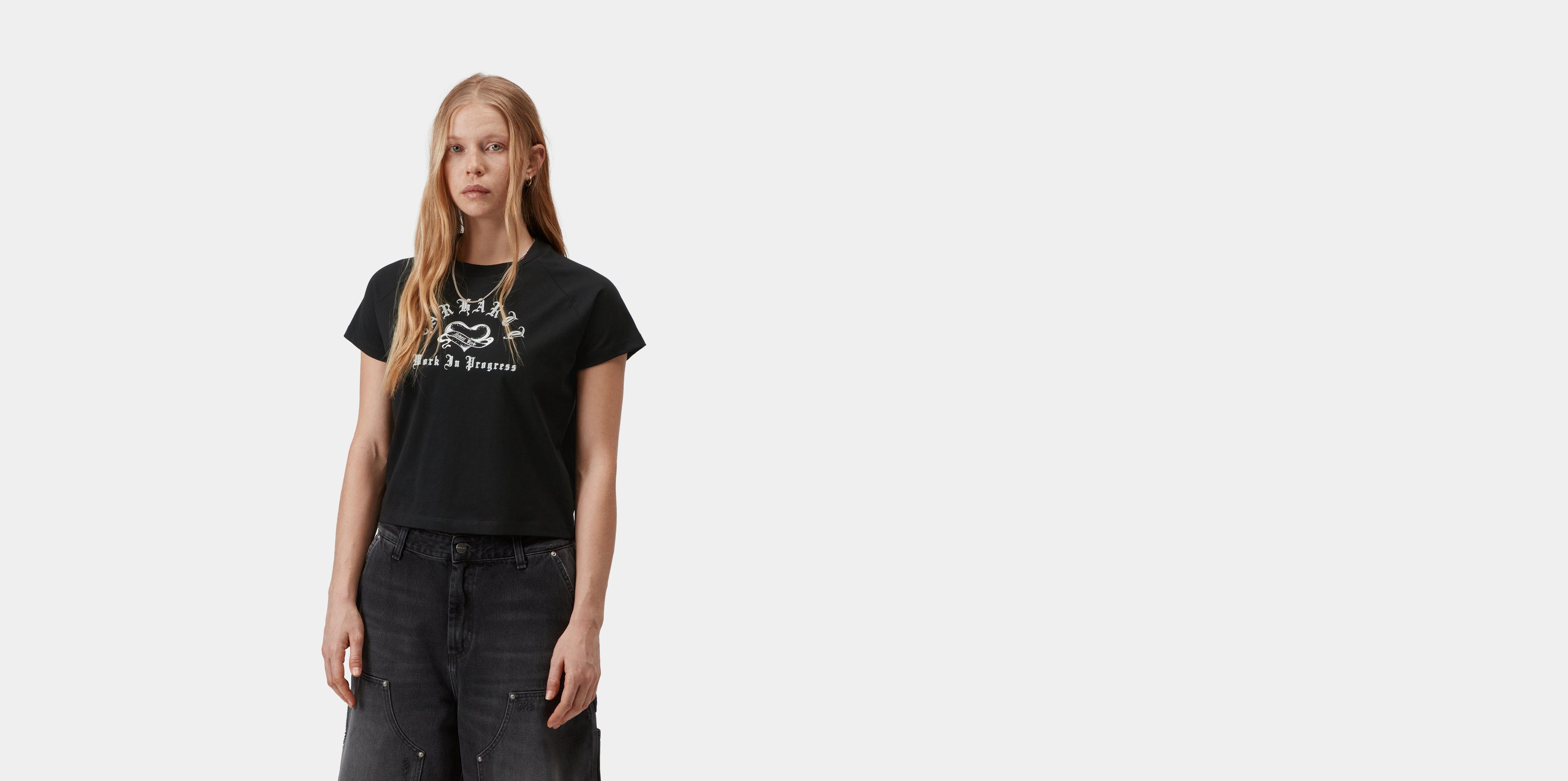 Carhartt WIP W' S/S Honest Work T-Shirt Black / White | L | Women