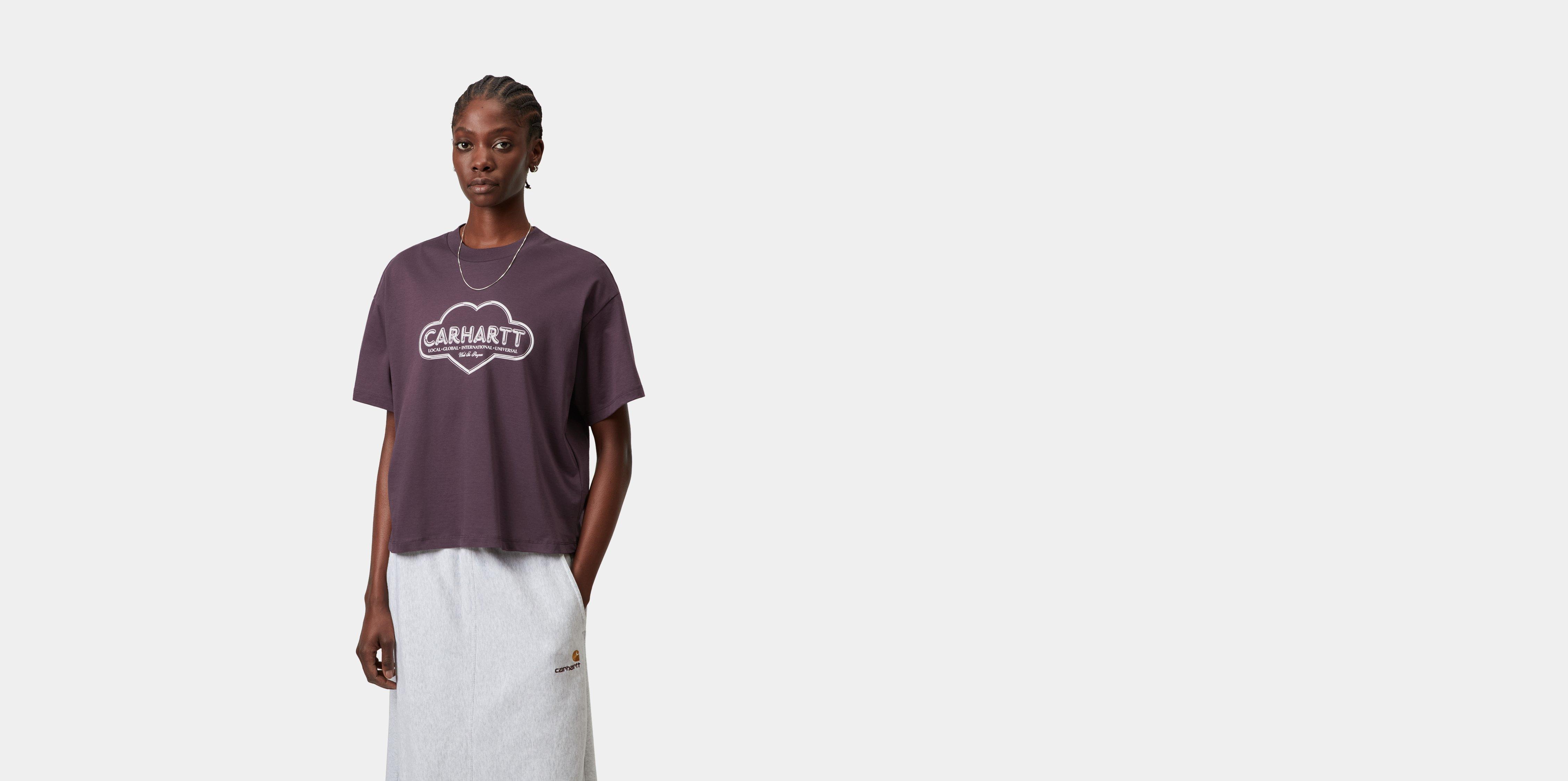 Carhartt WIP W' S/S Cloud Heart T-Shirt Cozy Purple | S | Women