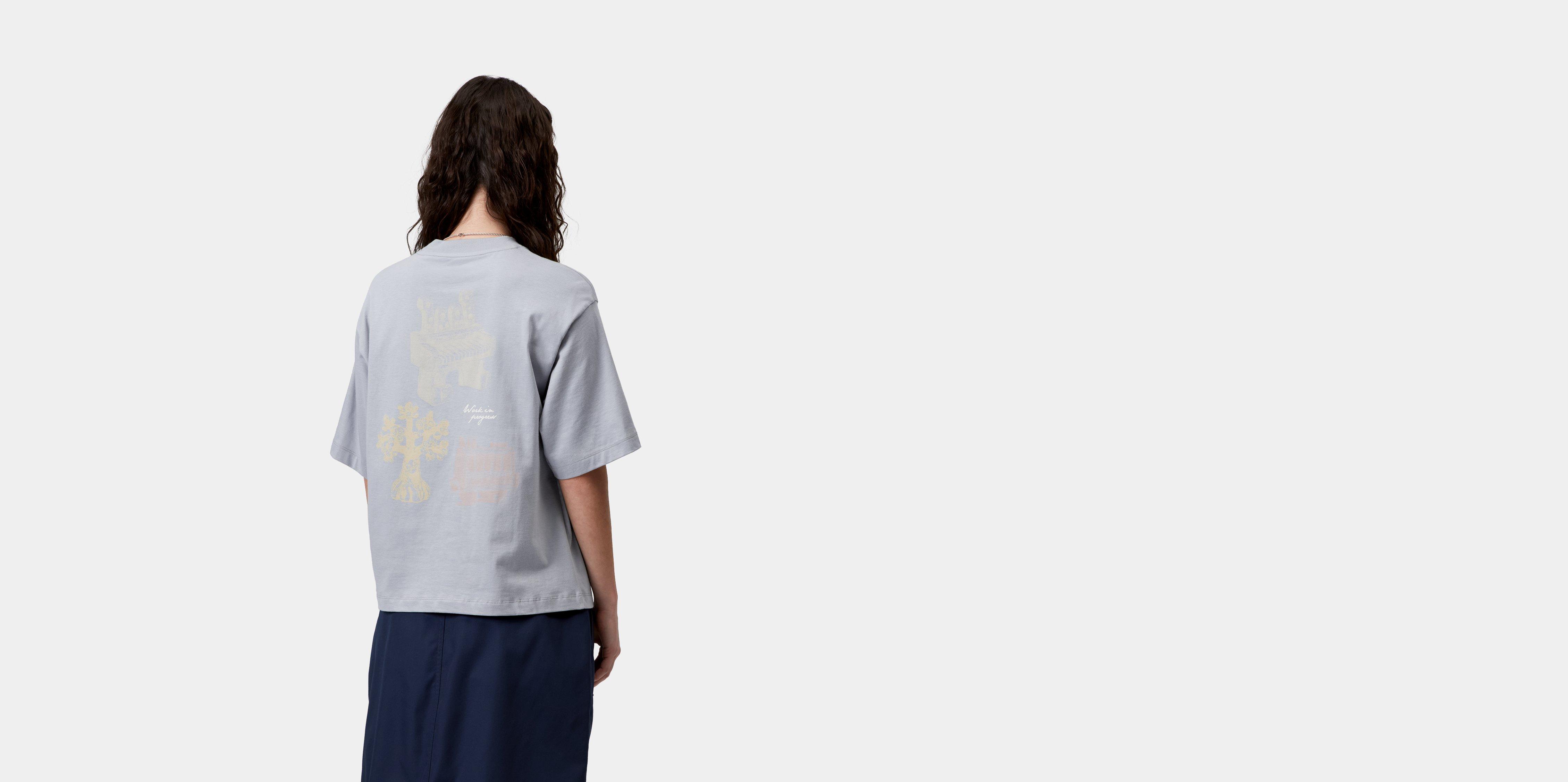 Carhartt WIP W' S/S Forma T-Shirt Mirror | grey|blue | XS | Women