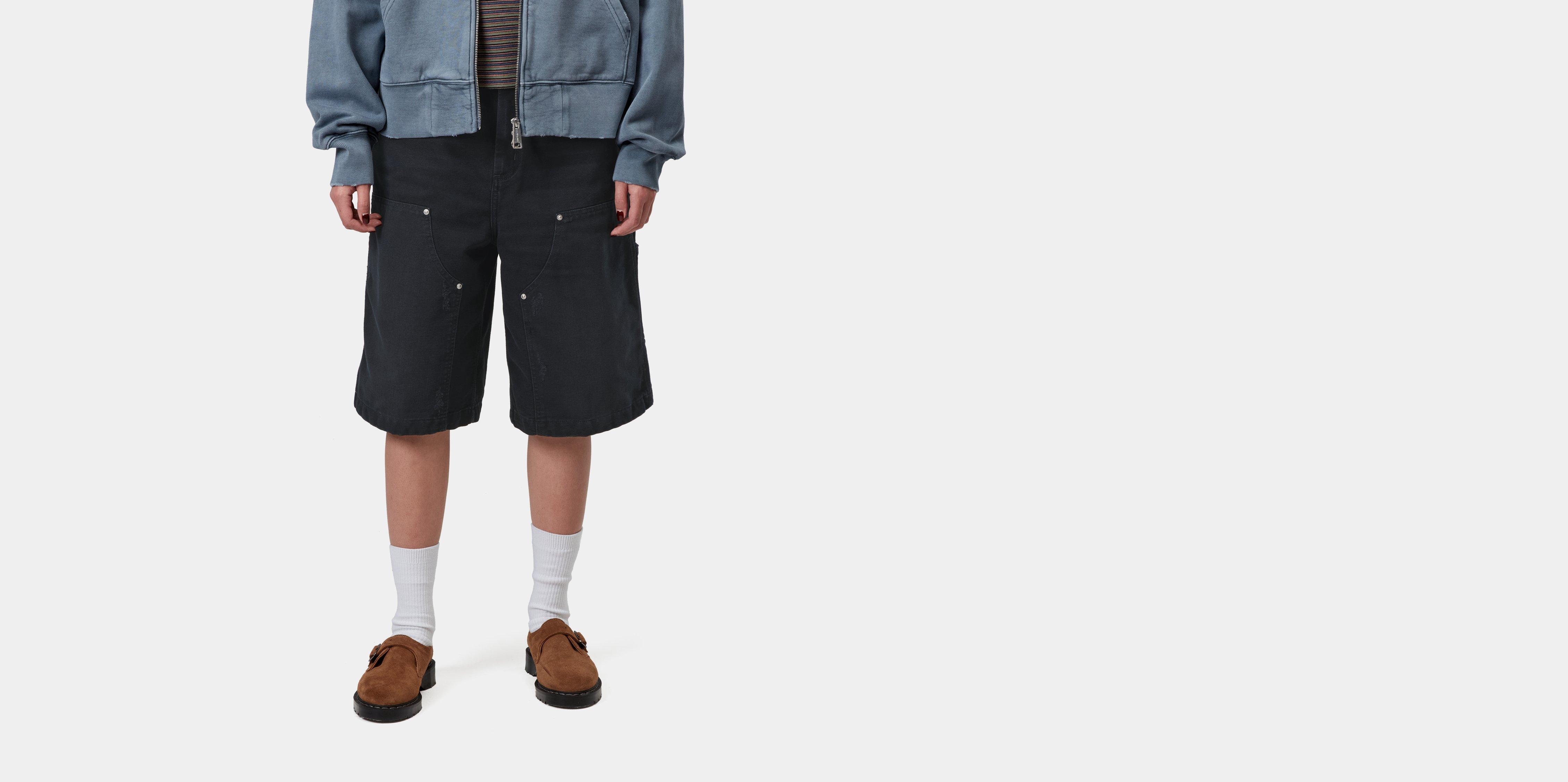 Carhartt WIP W' Nixon Double Knee Short Black grind wash | XS | Women