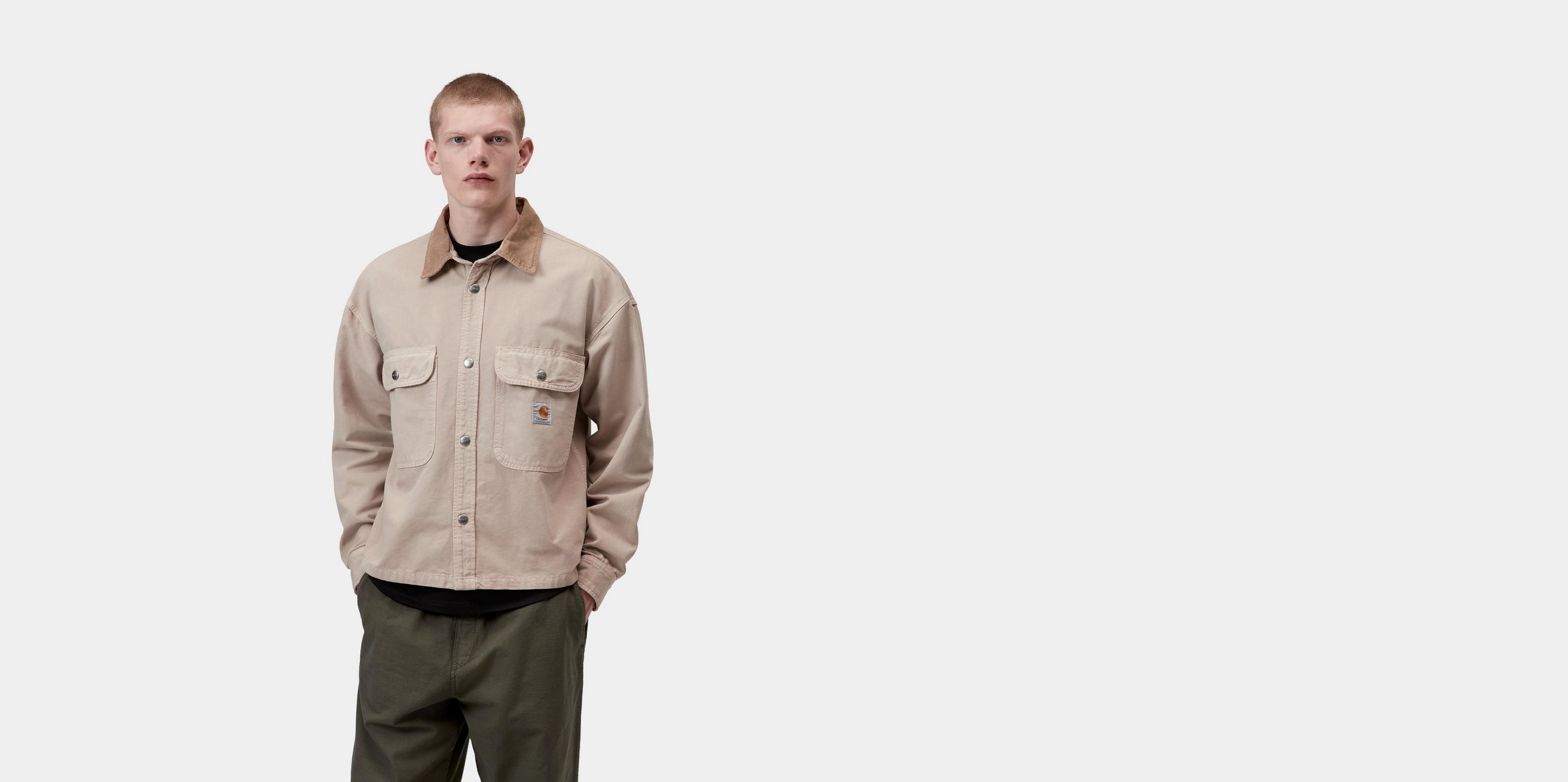 Carhartt WIP Prescott Shirt Jac, String / Leather | Official