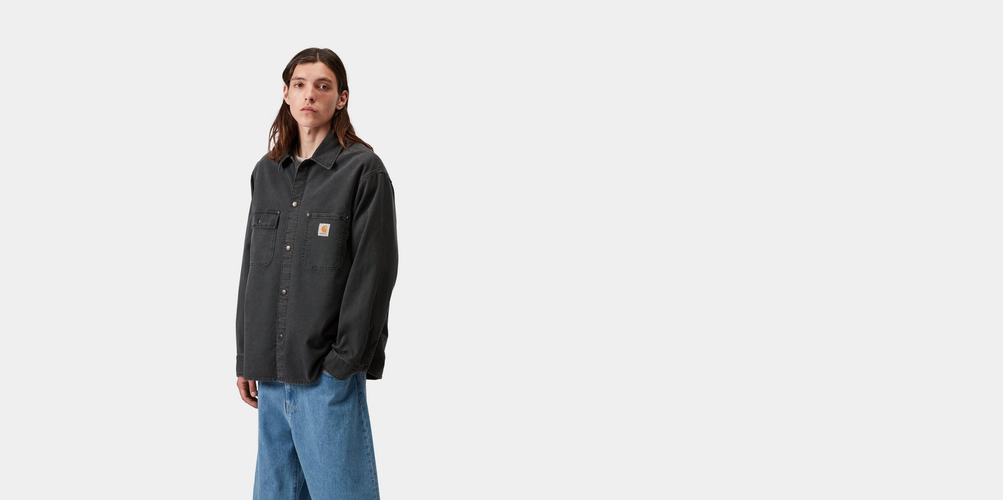Carhartt WIP Parrish Shirt Jac, Obsidian | Official Online Store