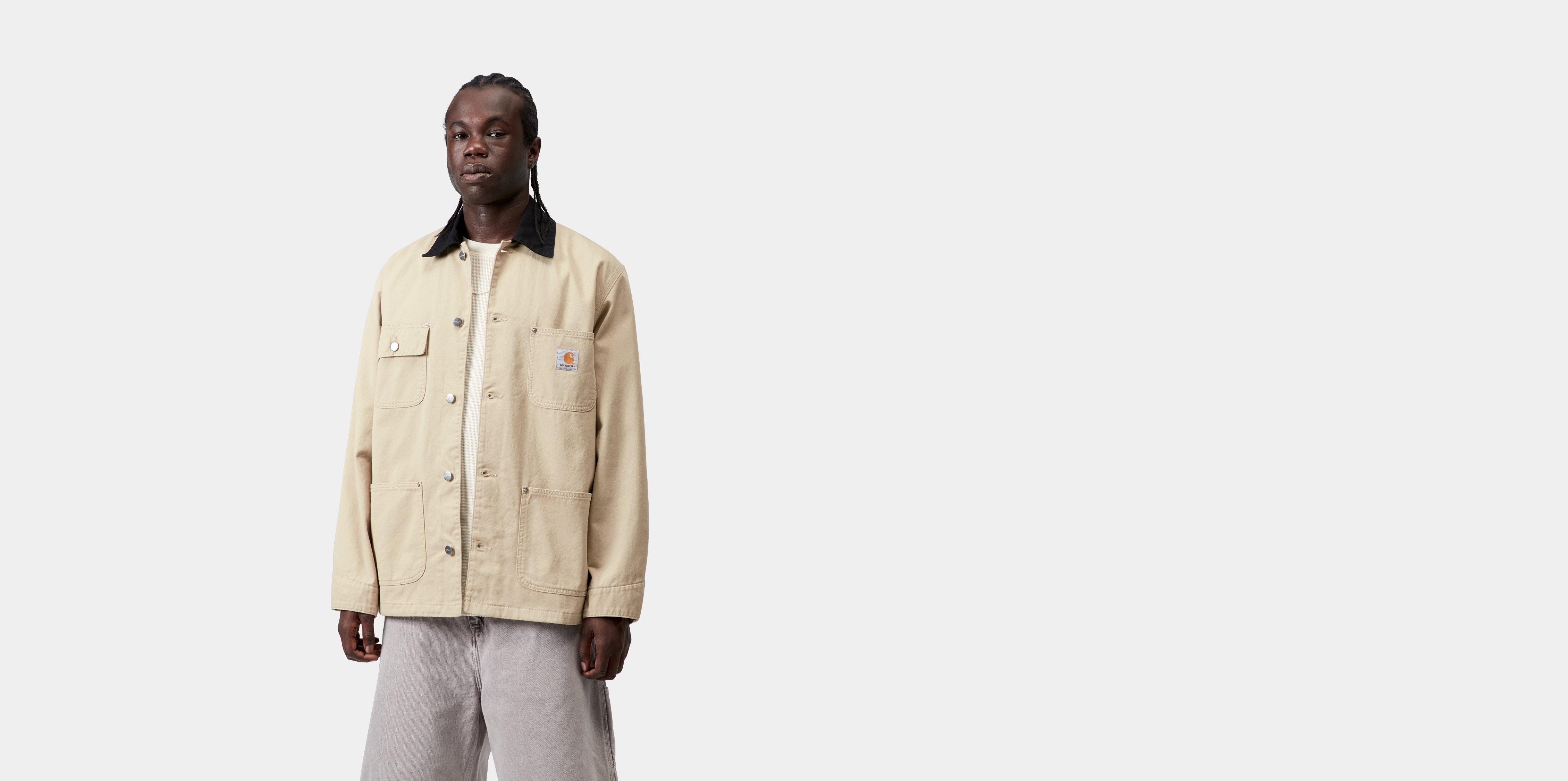 Carhartt WIP OG Chore Coat Barchan / Black rinsed | beige | XL | Men