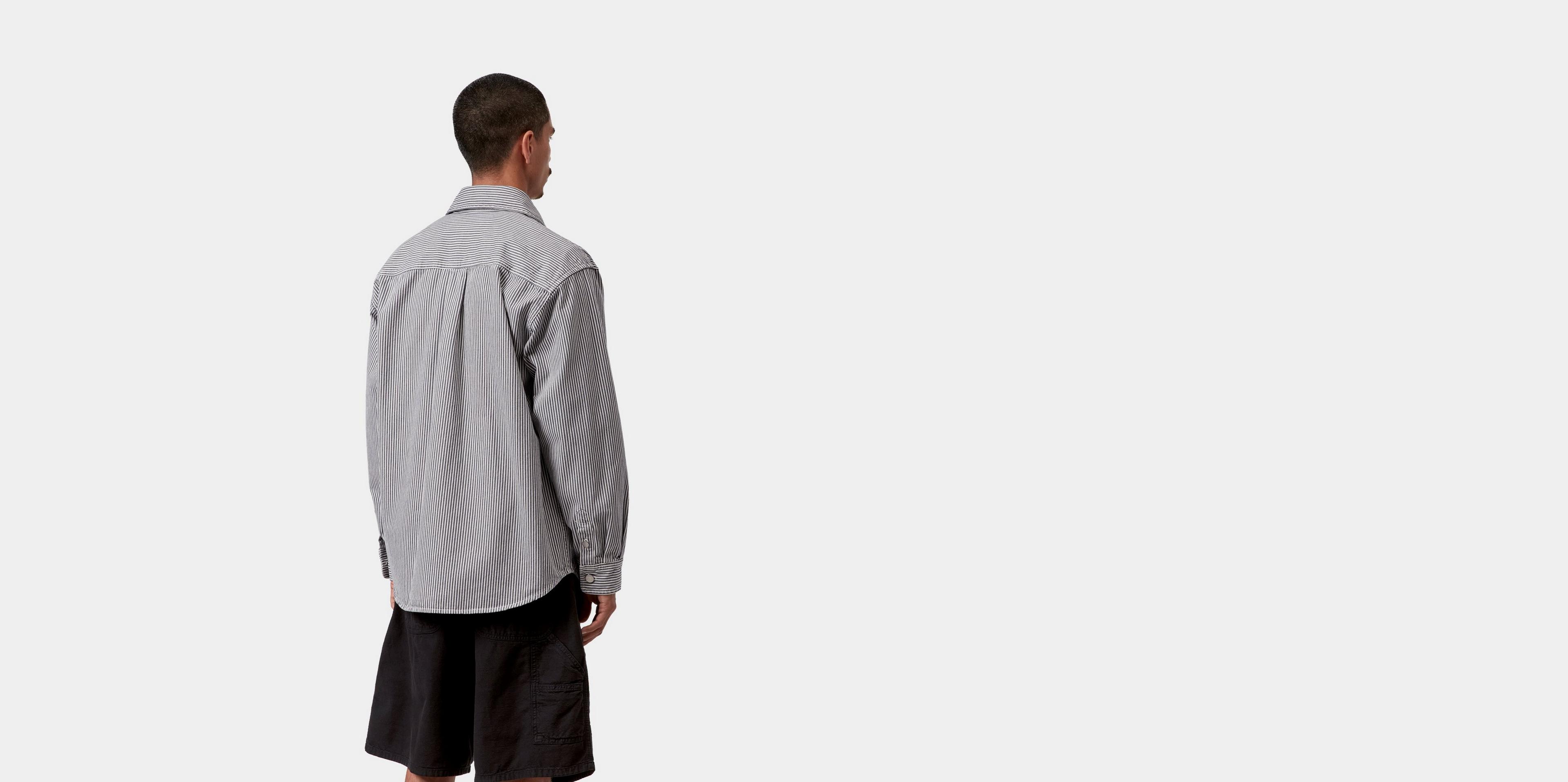 Carhartt WIP Mercer Shirt Jac, Mercer Stripe, Graphite / Wax