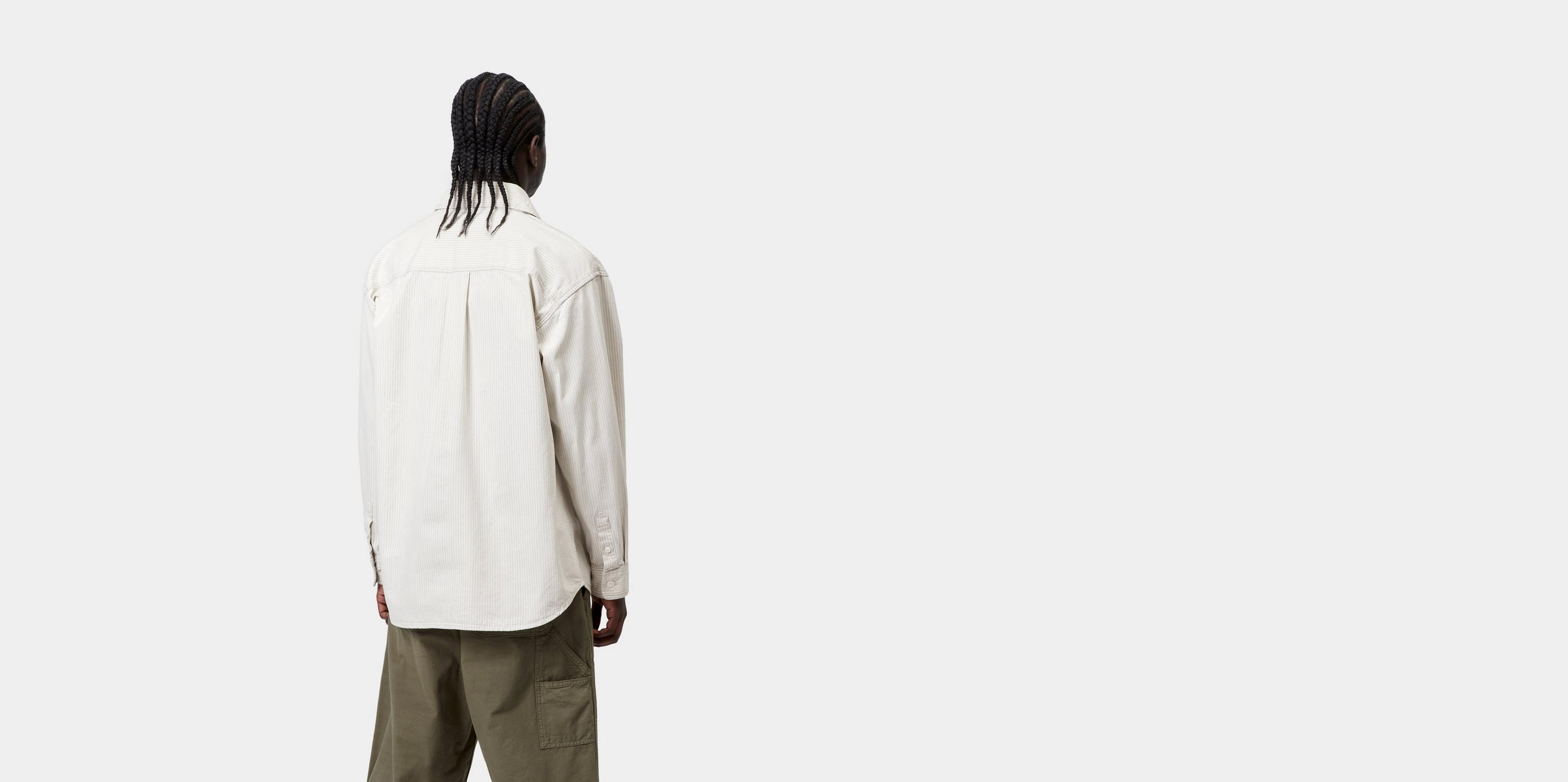 Carhartt WIP Mercer Shirt Jac, Mercer Stripe, Graphite / Wax