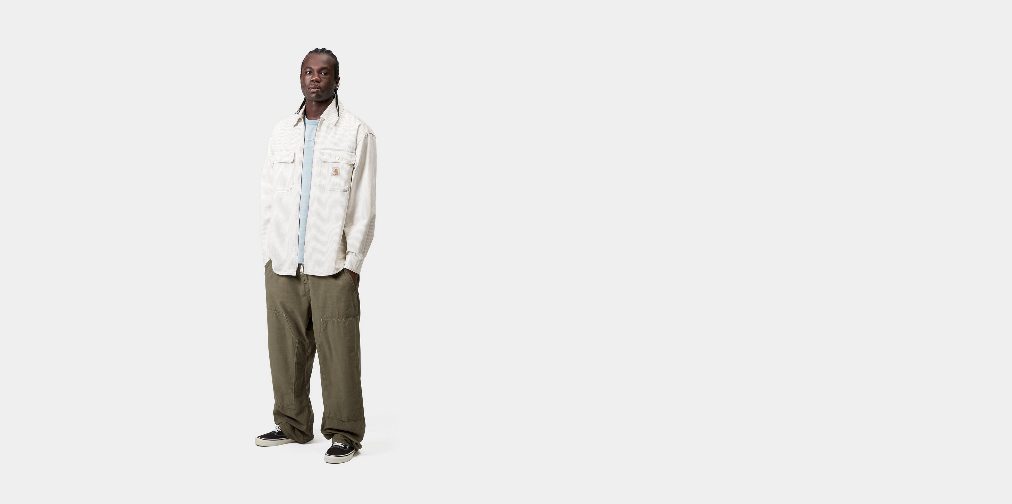 Carhartt WIP Mercer Shirt Jac, Mercer Stripe, Graphite / Wax