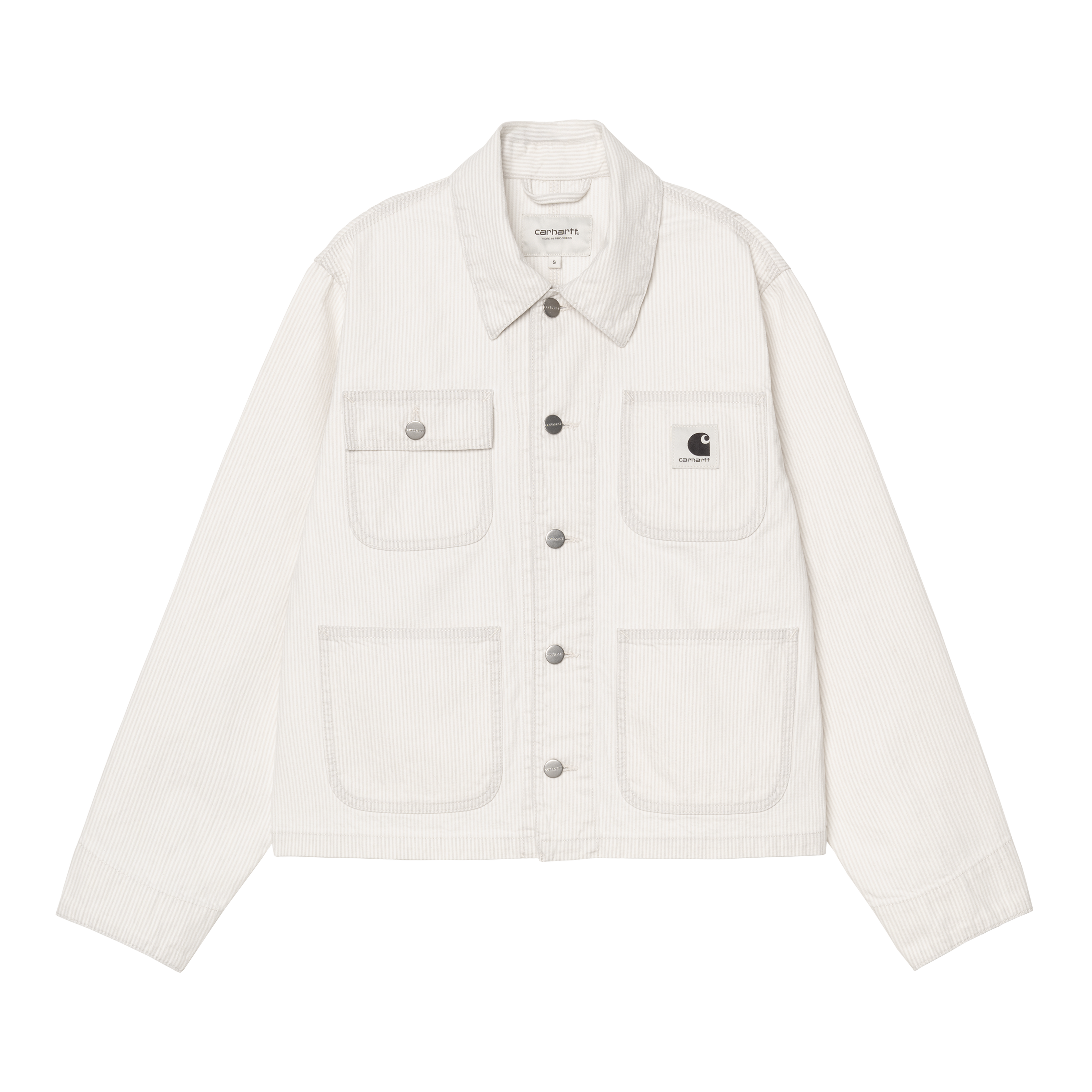 Carhartt WIP Women's Mercer Chore Coat, Mercer Stripe, Graphite