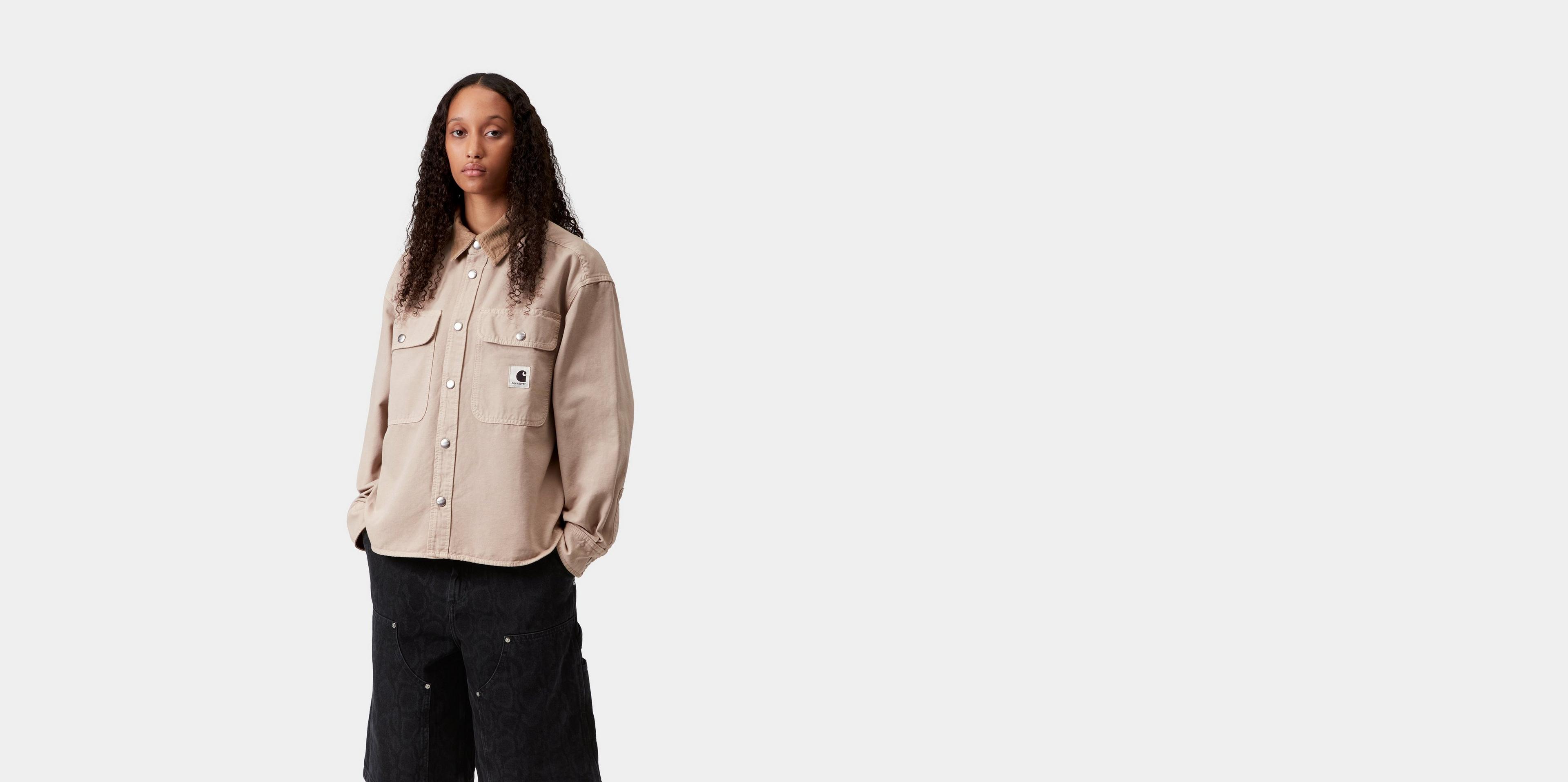 Carhartt WIP Women's Prescott Shirt Jac, String / Leather