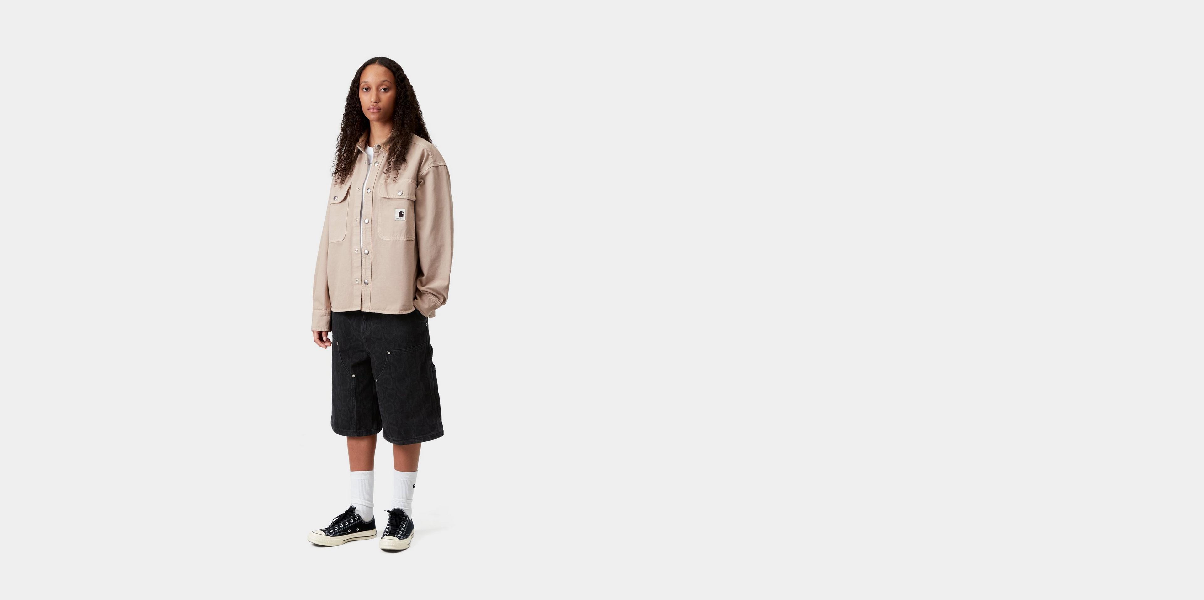 Carhartt WIP Women's Prescott Shirt Jac, String / Leather