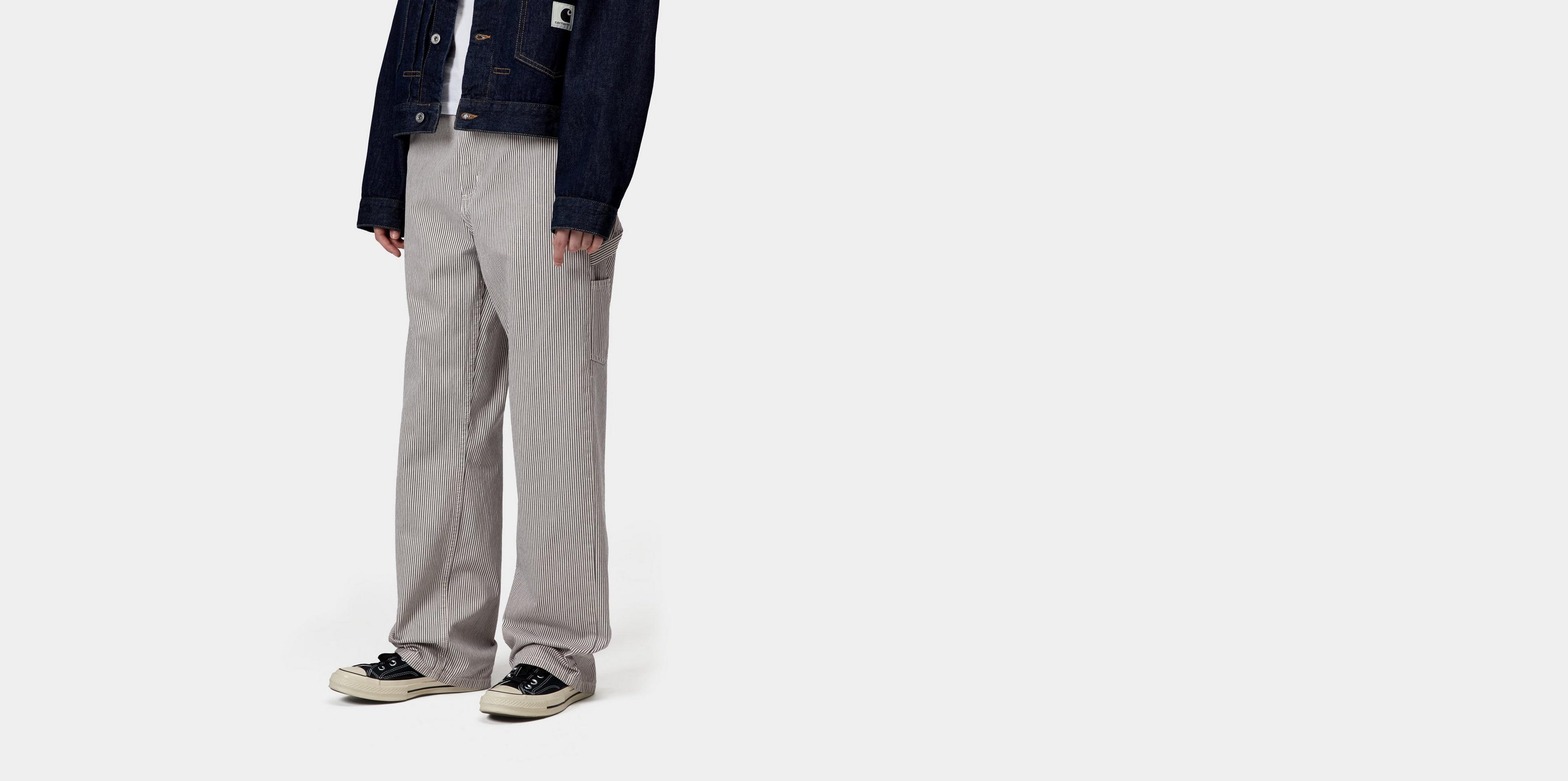 Carhartt WIP Women's Mercer Pant, Mercer Stripe, Graphite / Wax