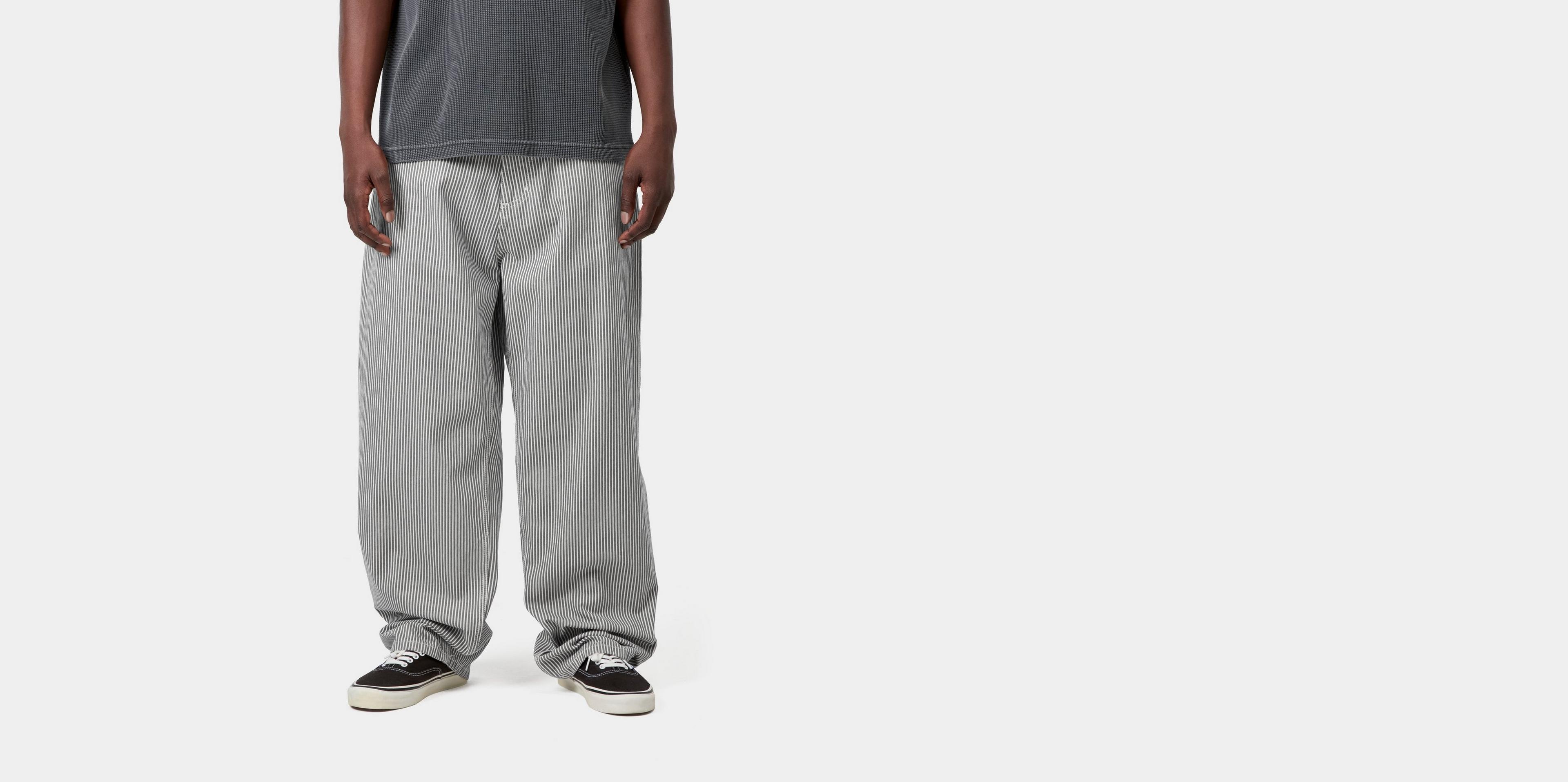 Carhartt WIP Mercer Single Knee Pant, Mercer Stripe, Graphite