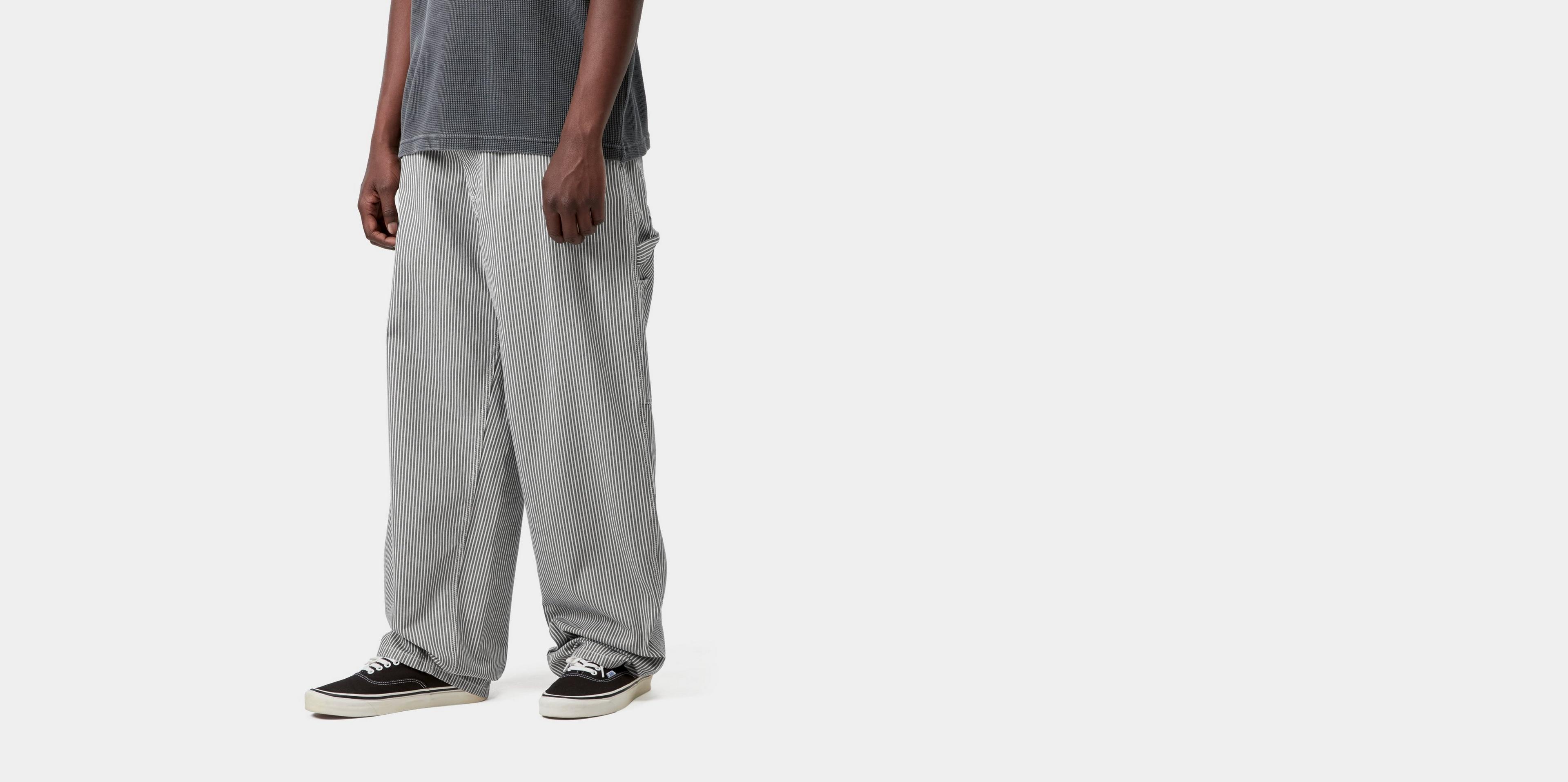 Carhartt WIP Mercer Single Knee Pant, Mercer Stripe, Graphite