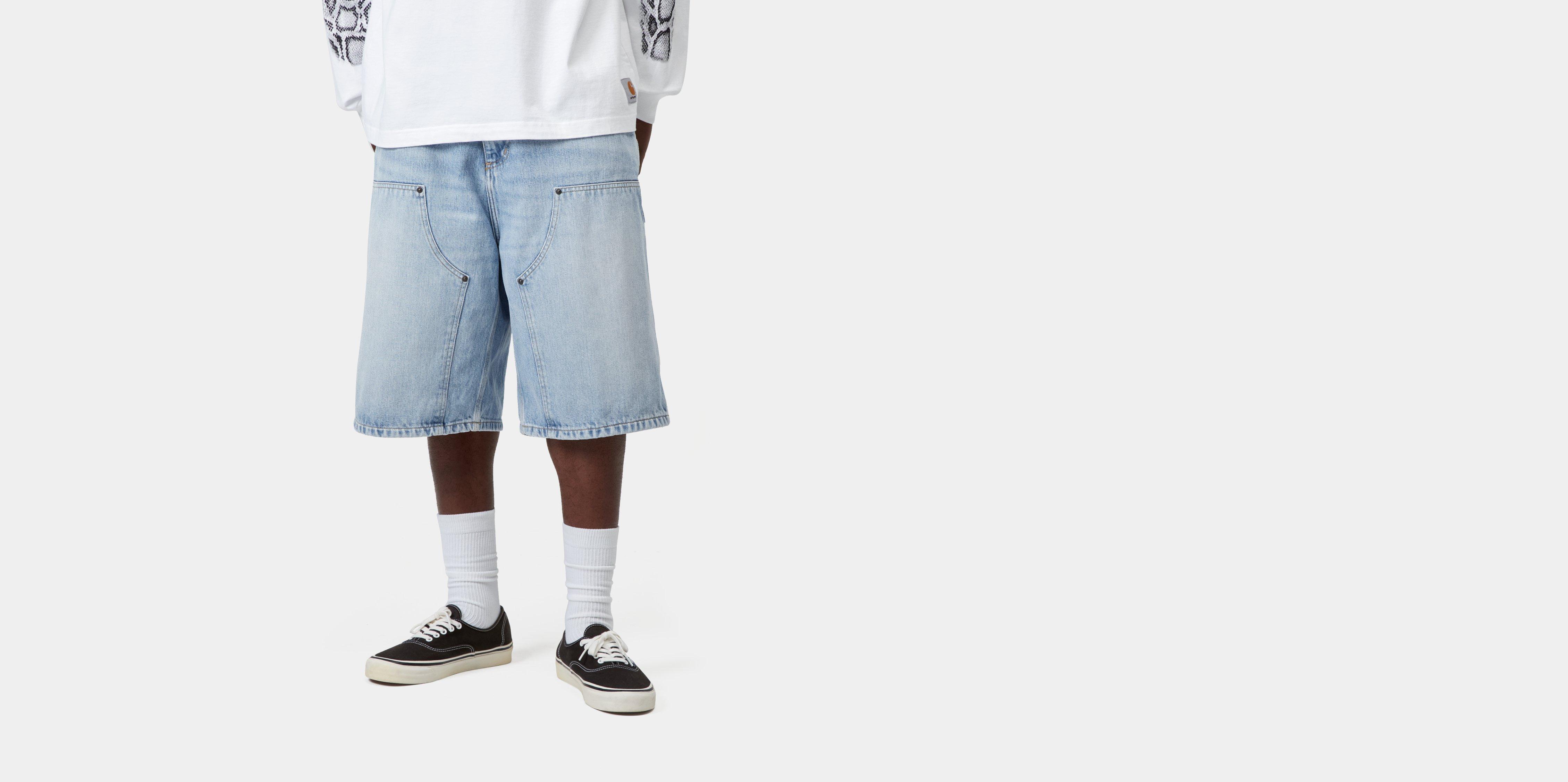 Carhartt WIP OG Double Knee Short Blue heavy worn bleached | XS | Men