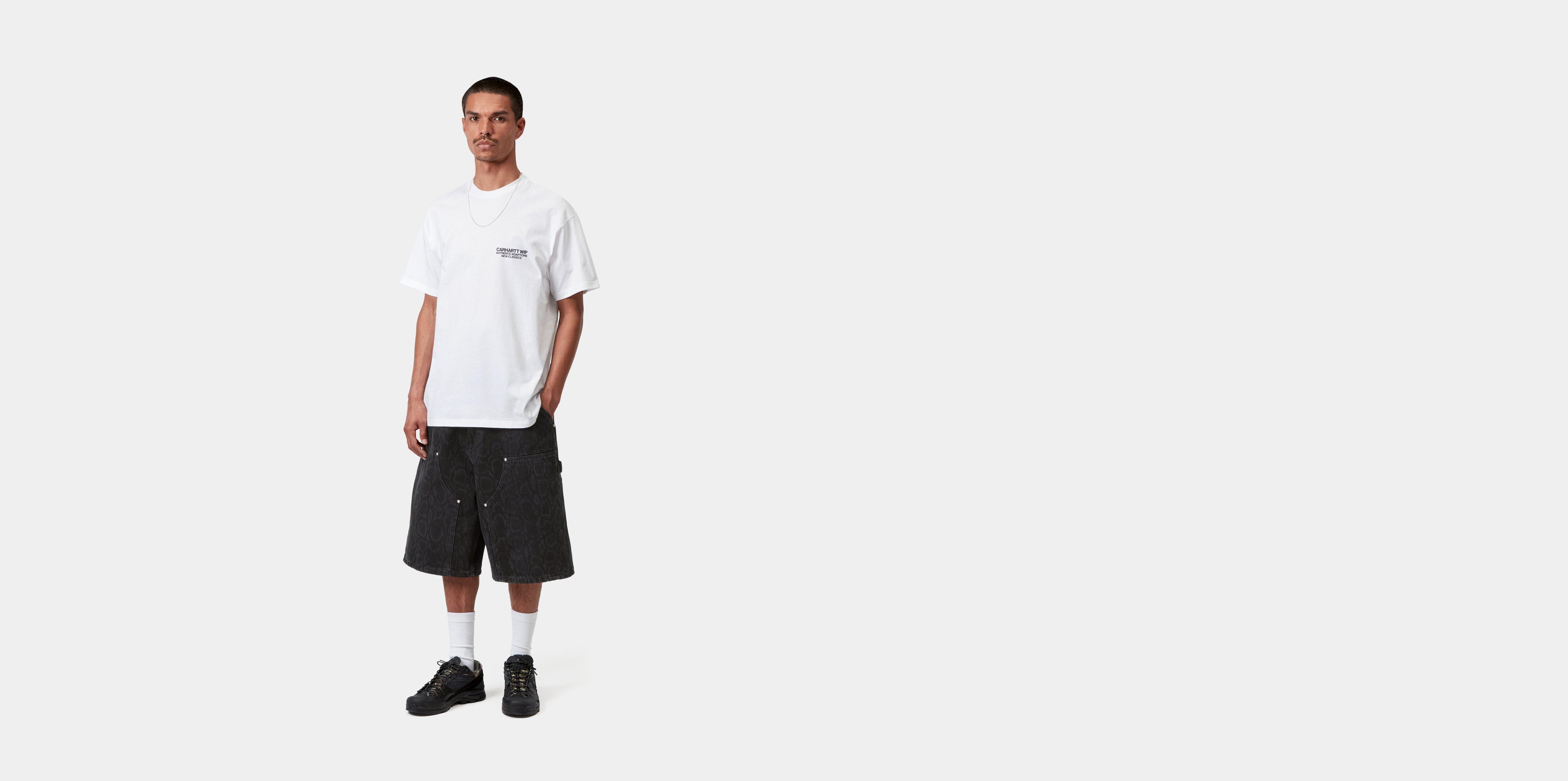 Carhartt WIP OG Double Knee Short, Snake Camo, Black | Official