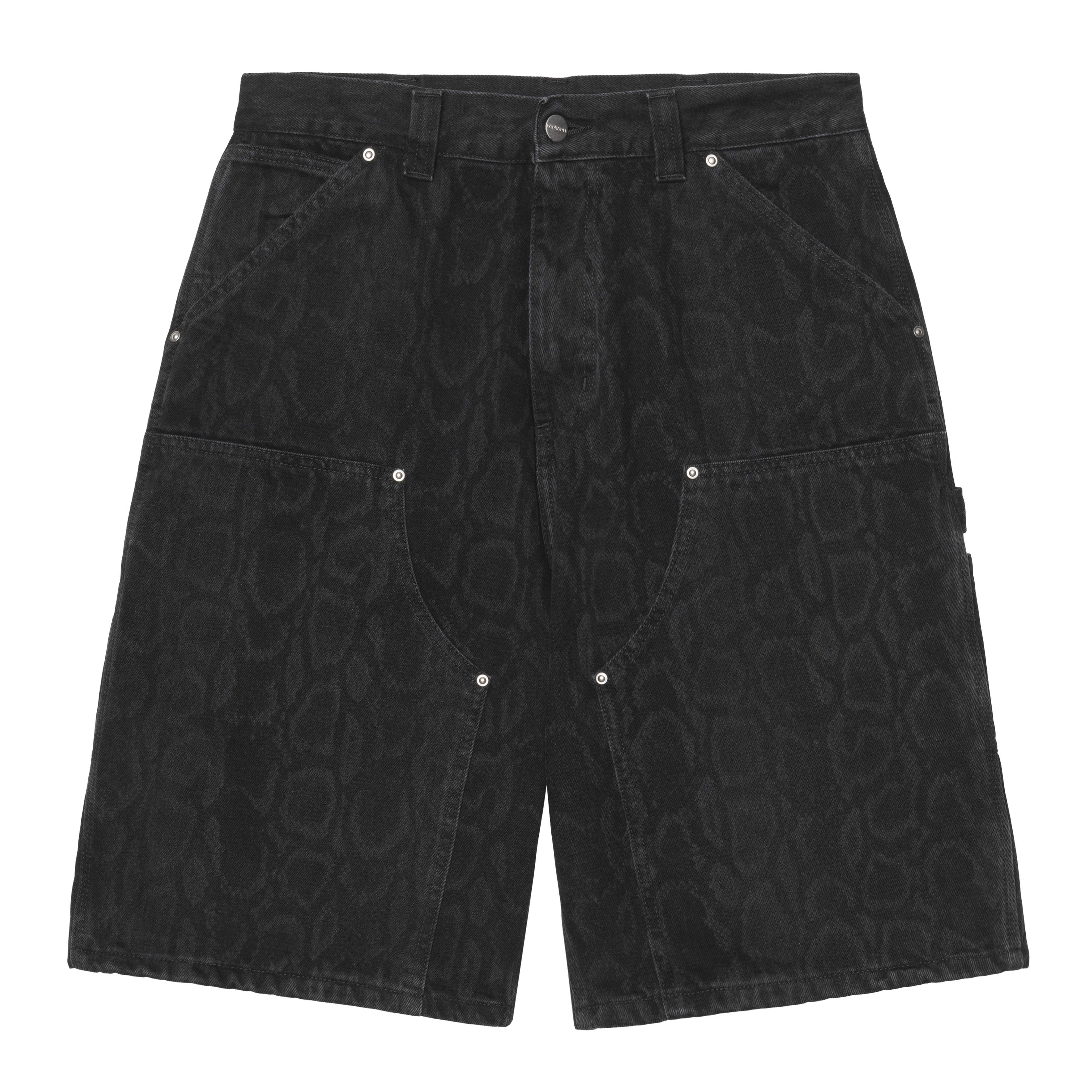Carhartt WIP OG Double Knee Short, Snake Camo, Black | Official