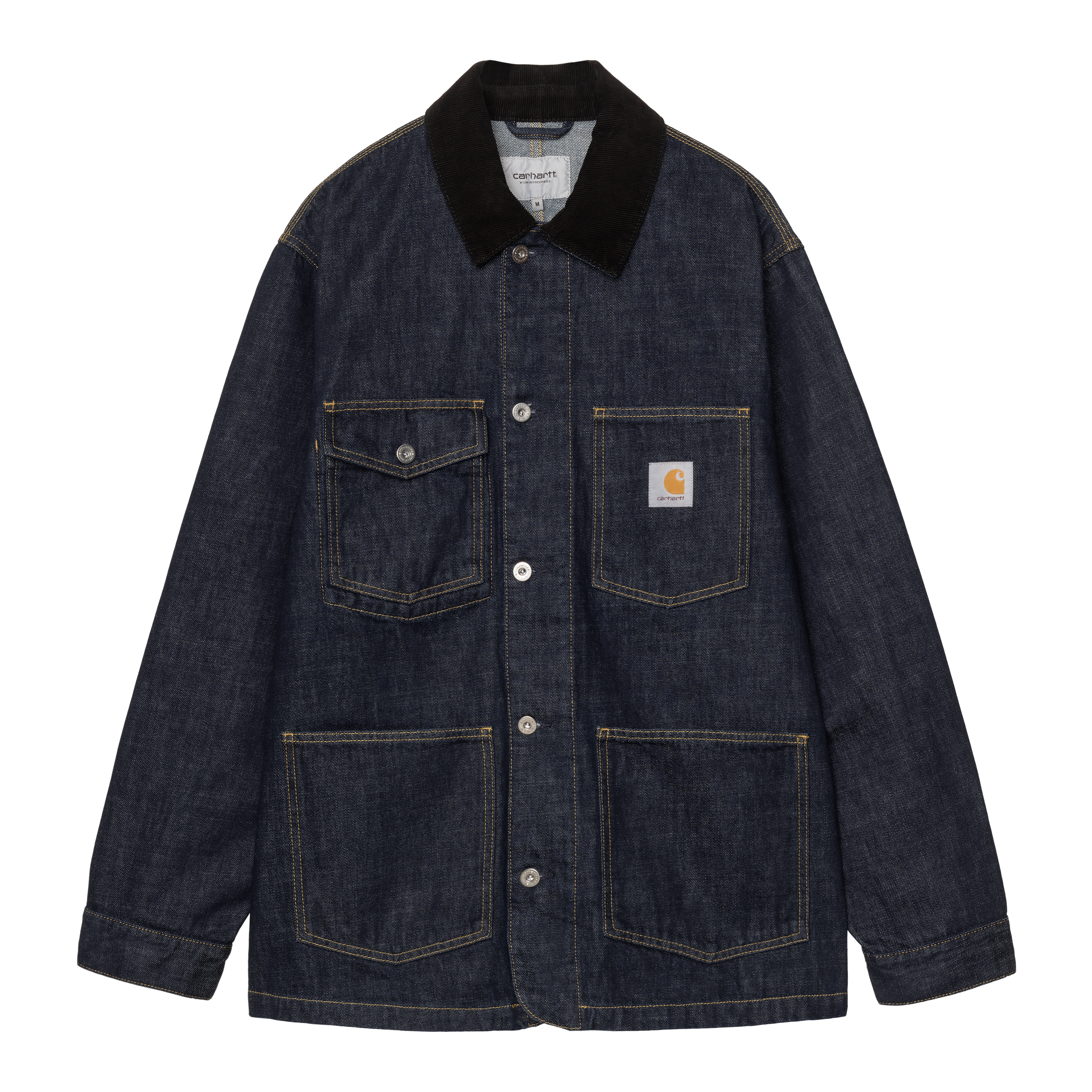 Carhartt WIP Warren Chore Coat, Blue / Black | Official Online Store
