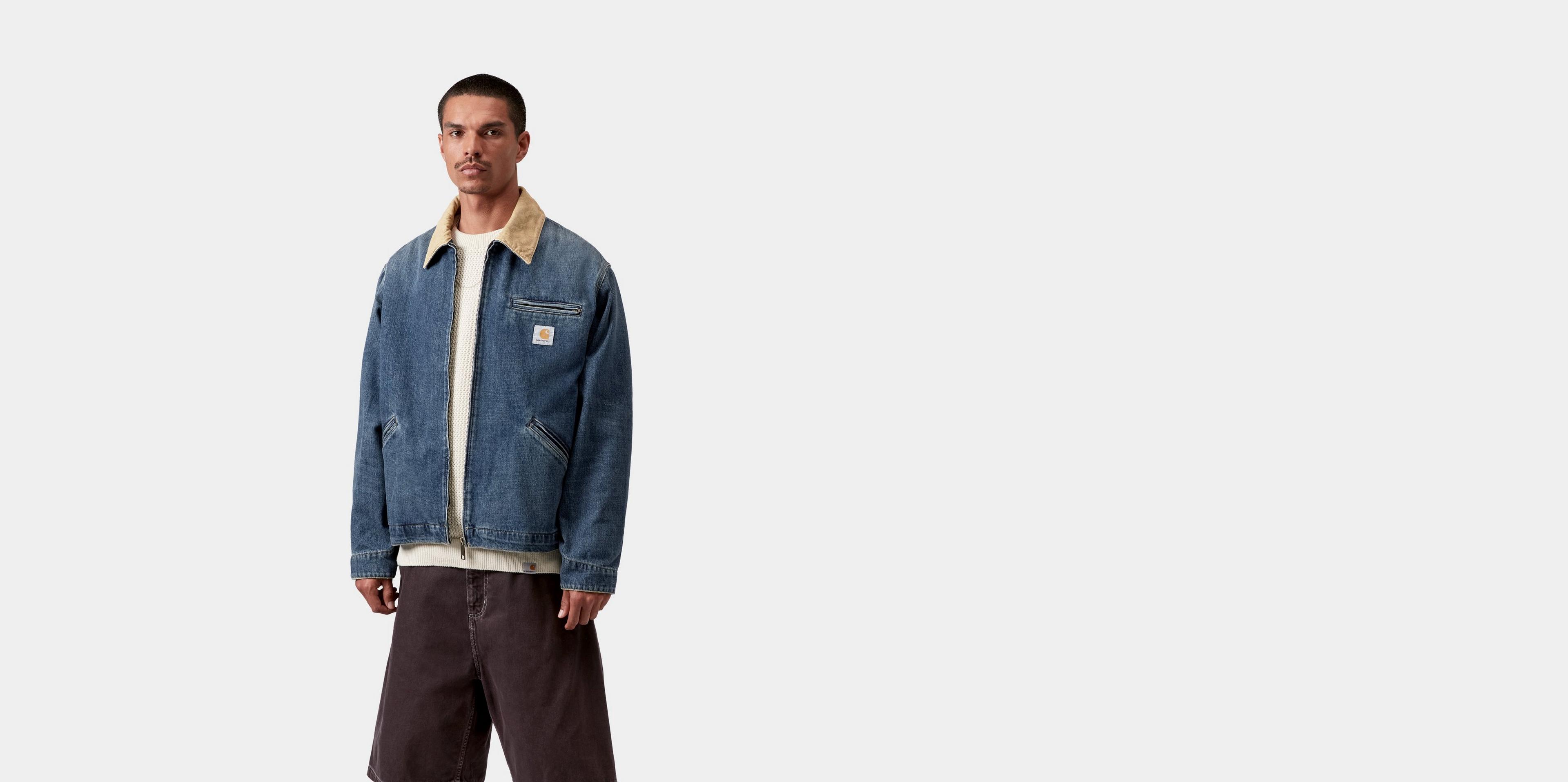 Carhartt WIP OG Detroit Jacket, Blue / Dusty H Brown | Official