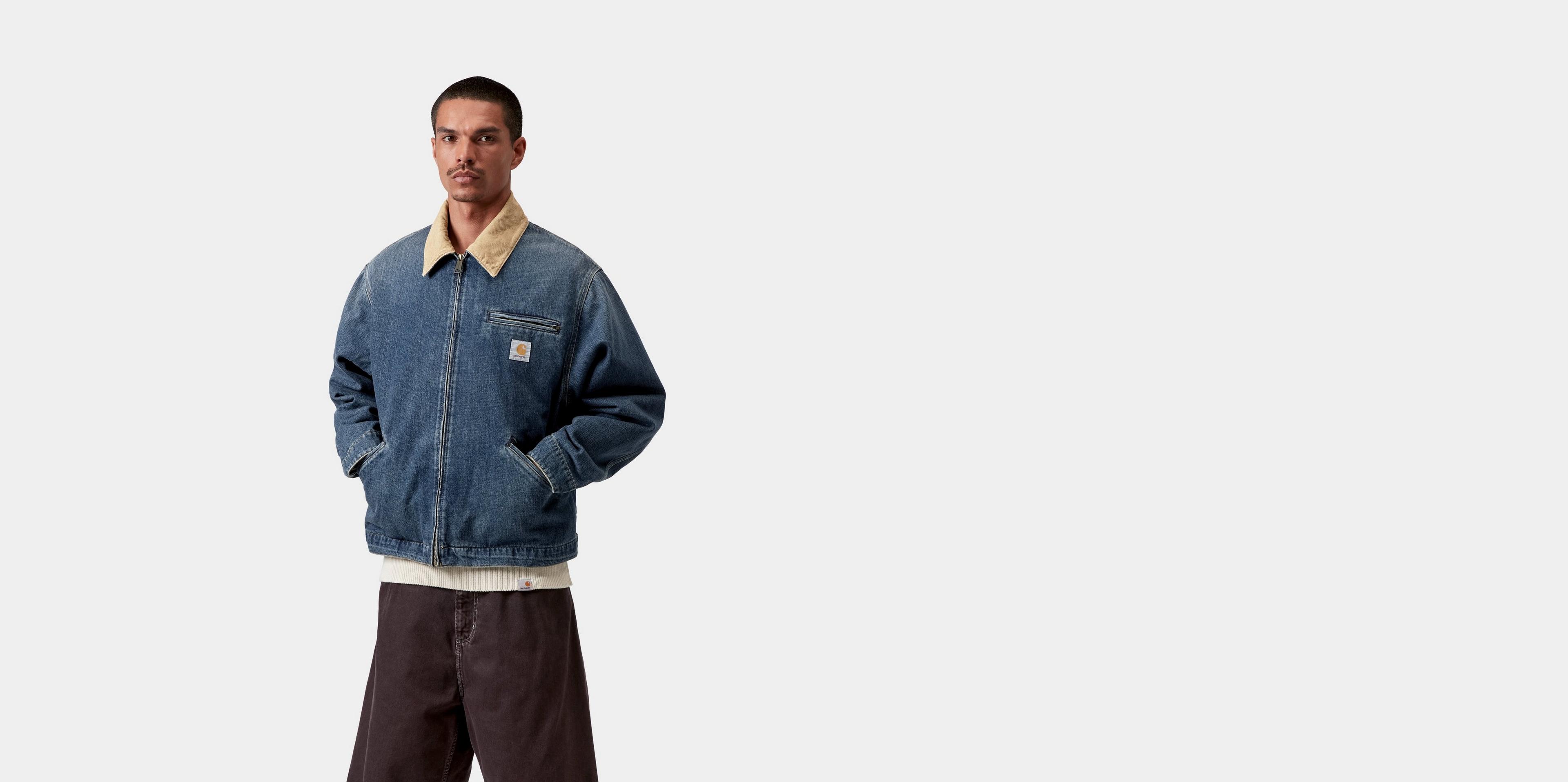 Carhartt WIP OG Detroit Jacket, Blue / Dusty H Brown | Official
