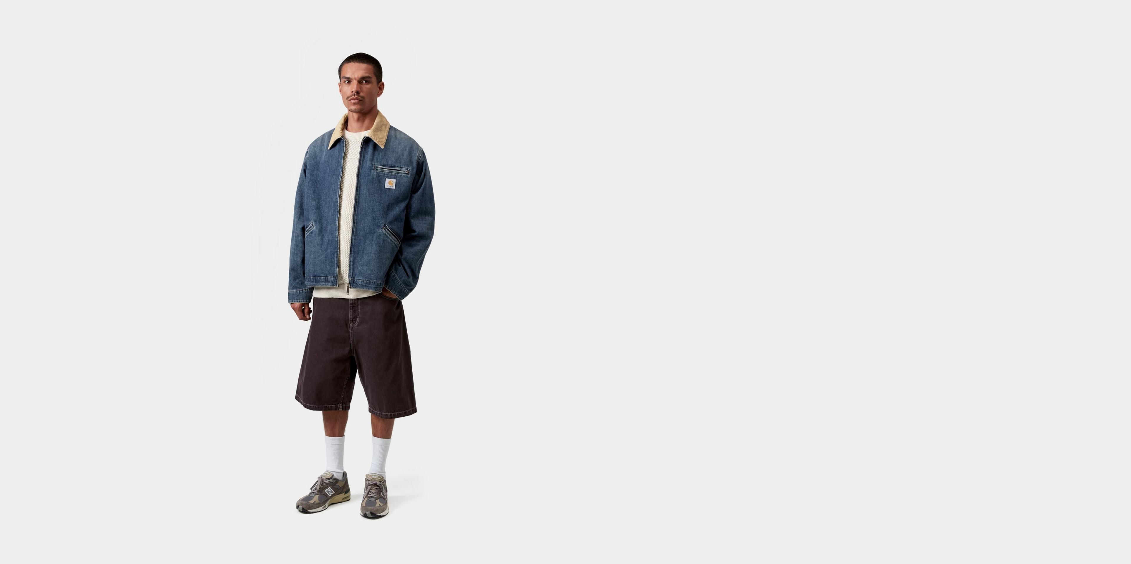 Carhartt WIP OG Detroit Jacket, Blue / Dusty H Brown | Official