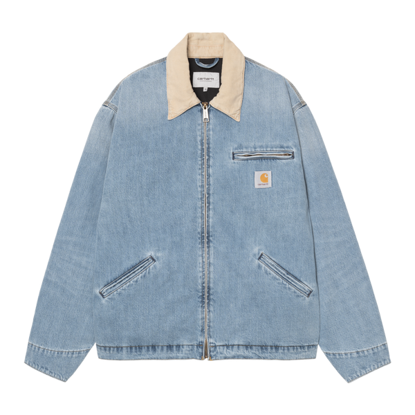 OG Detroit Jacket Blue / Dusty H Brown burst washed