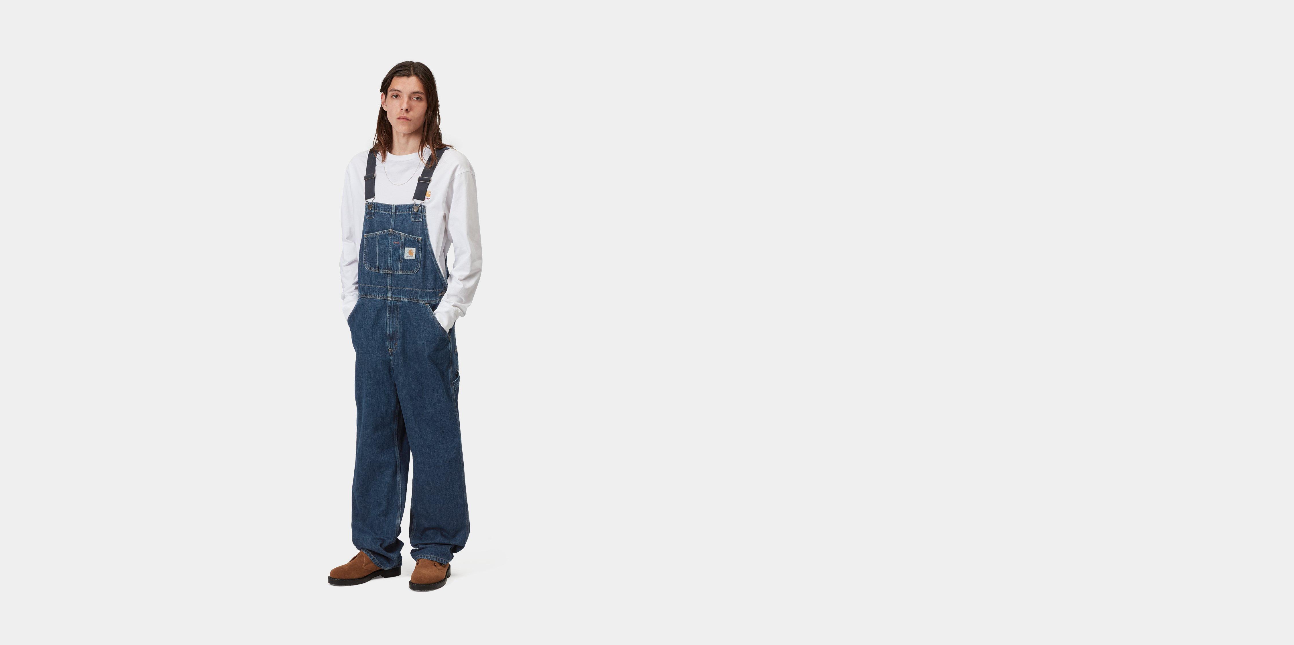 Carhartt WIP Bib Overall Blue stone washed | 40/32 | Men
