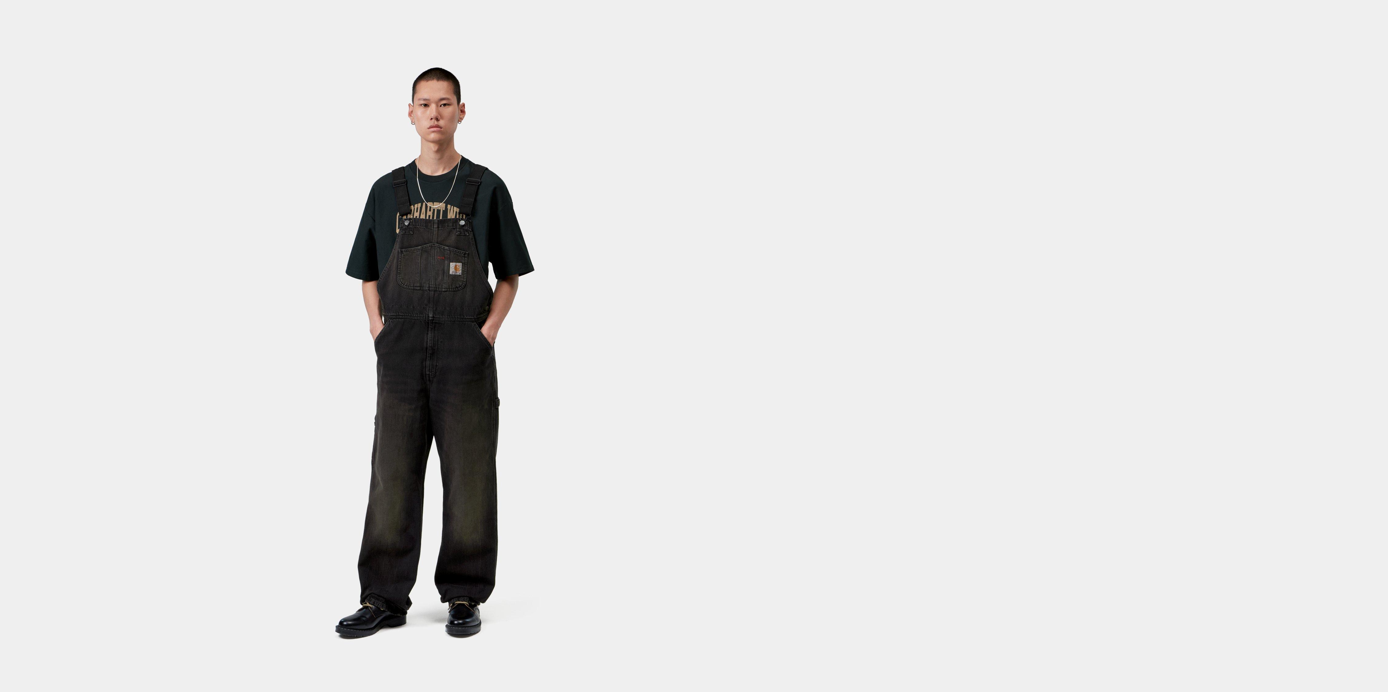 Carhartt WIP Bib Overall Black marble dark worn | 40/32 | Men
