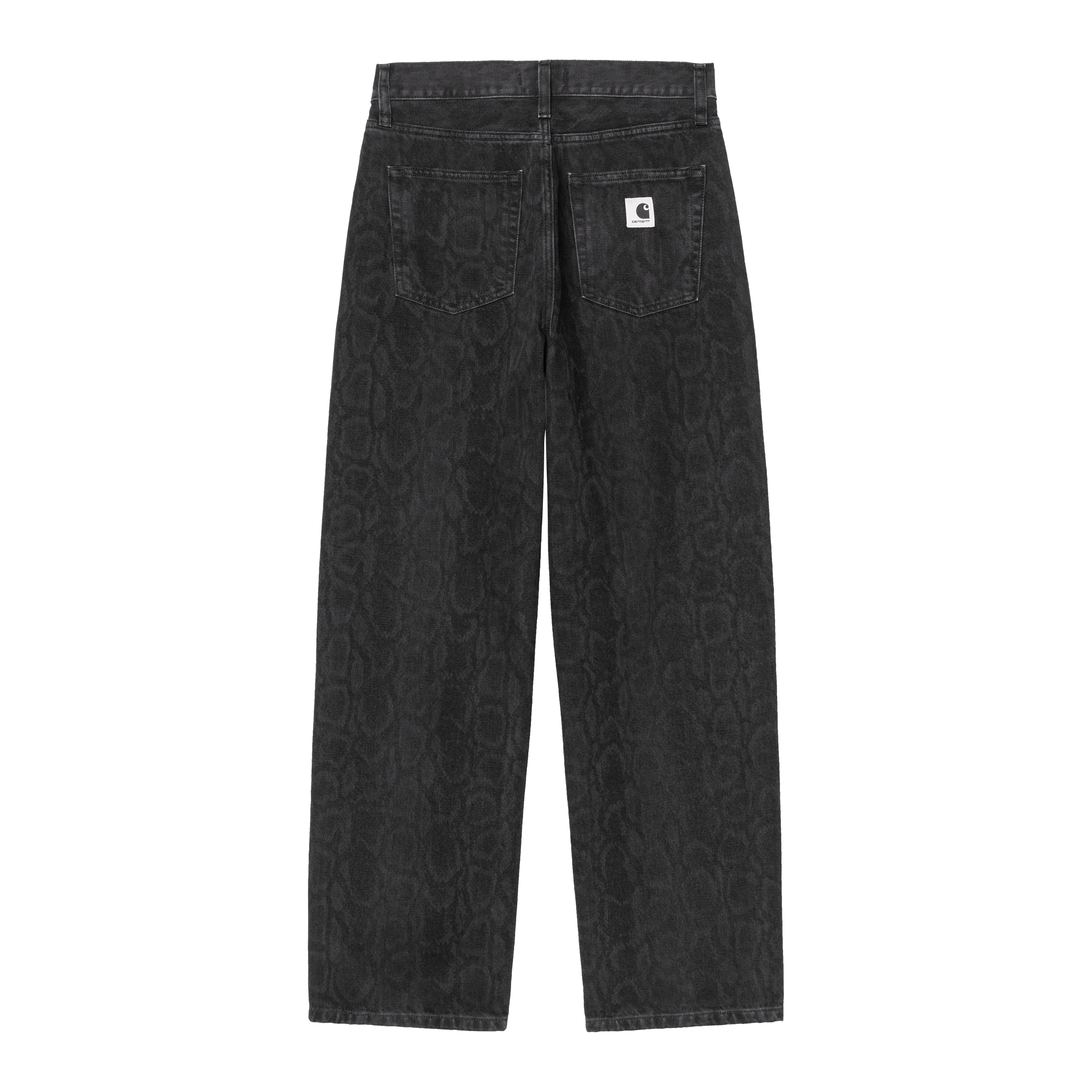 Carhartt WIP W' Snake Arin Pant Snake Camo, Black heavy stone wash | black|multicolor | 34 | Women