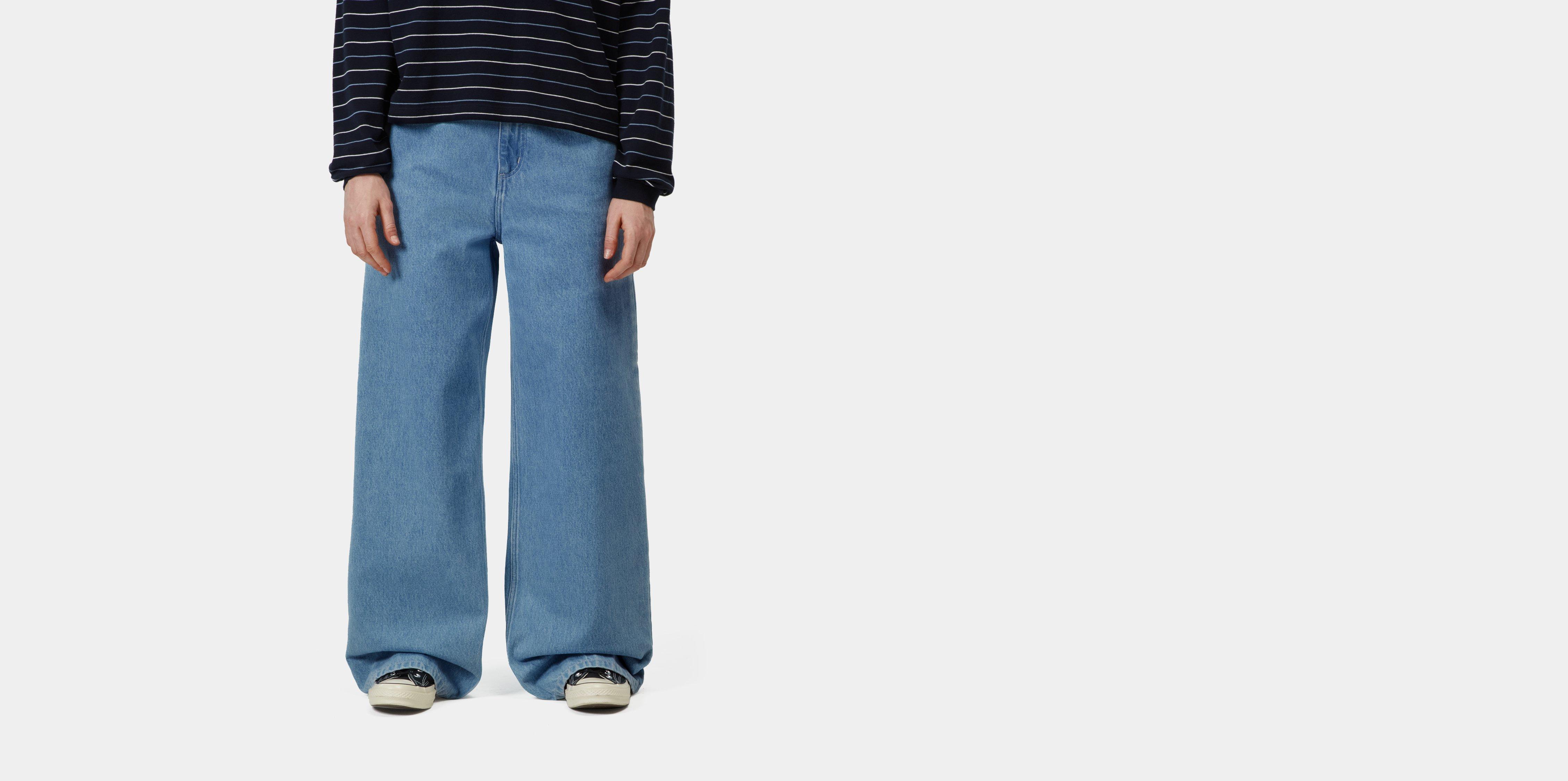 Carhartt WIP W' Jens Pant Blue heavy stone wash | 26 | Women