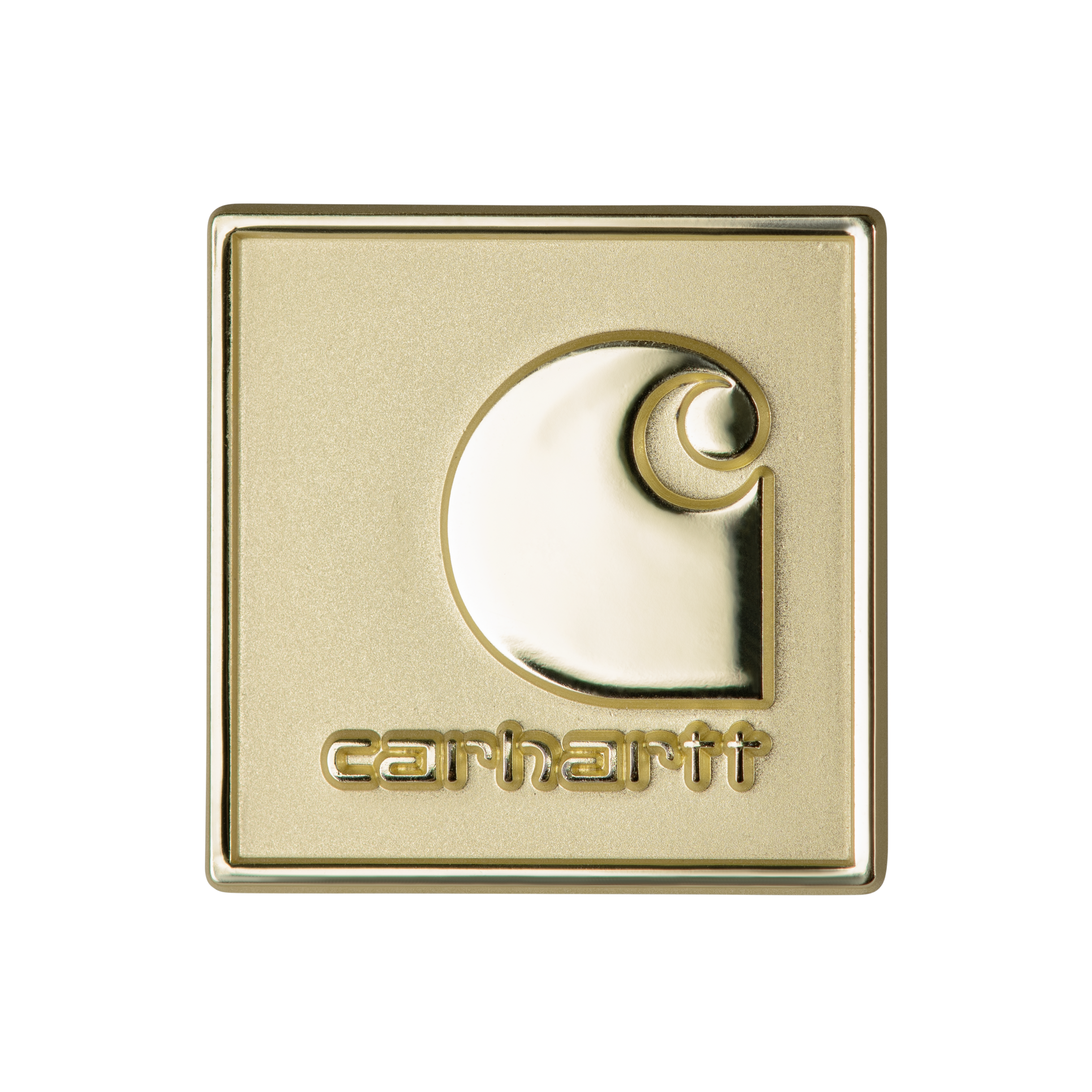 Carhartt WIP Square Label Pin, Gold | Official Online Store