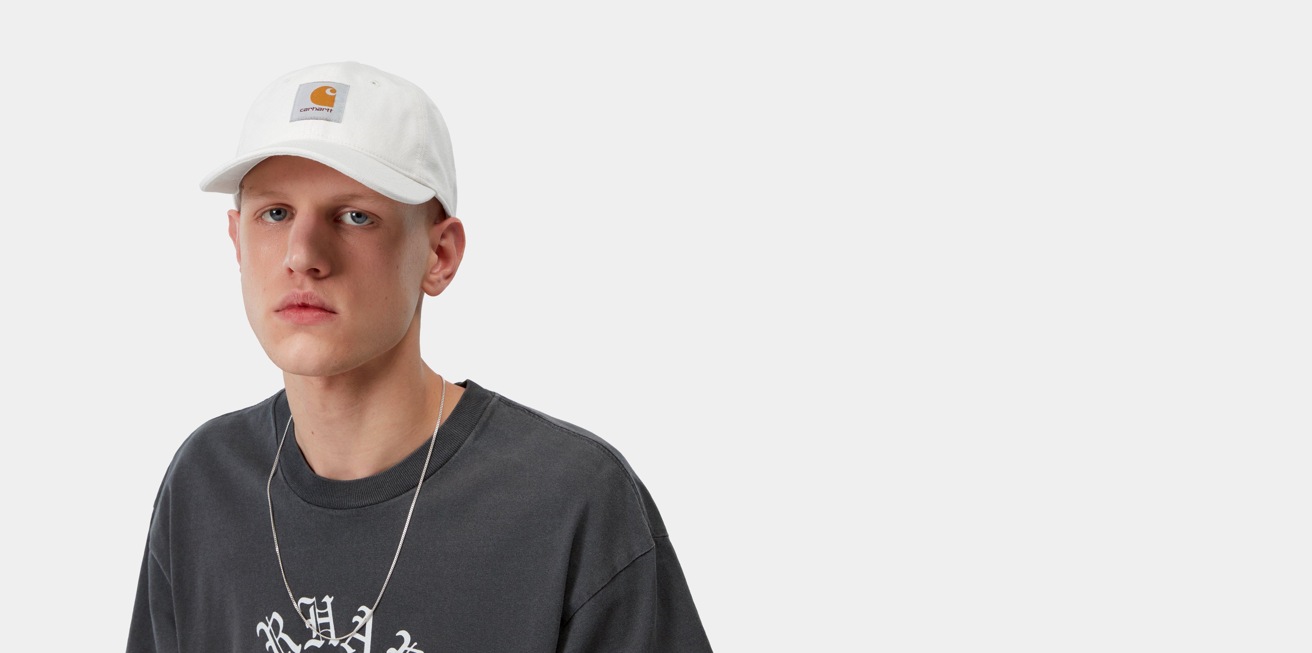 Carhartt WIP Canvas Cap Wax stone washed | white