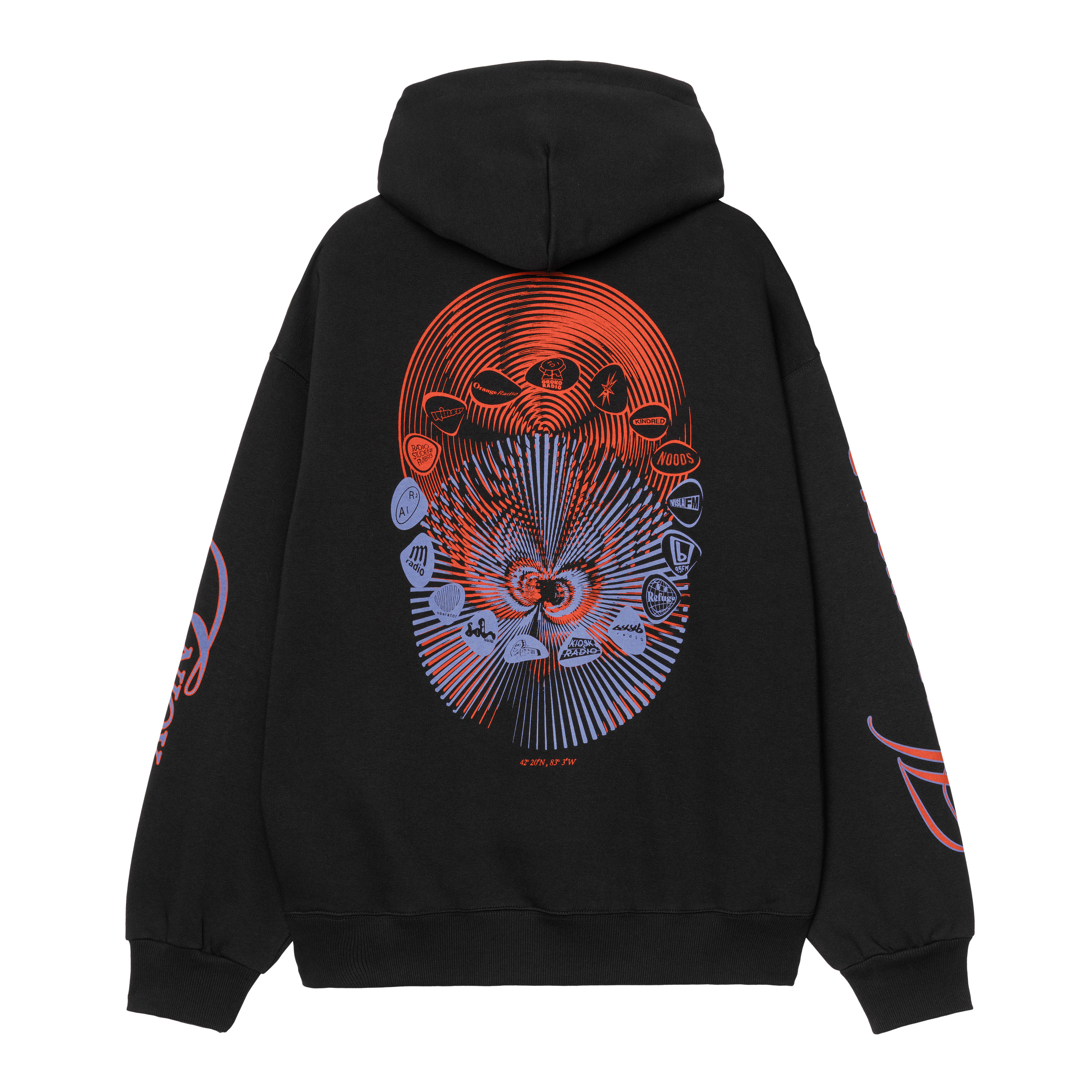 Carhartt WIP Audio Archives WIP Hooded Sweatshirt, Black