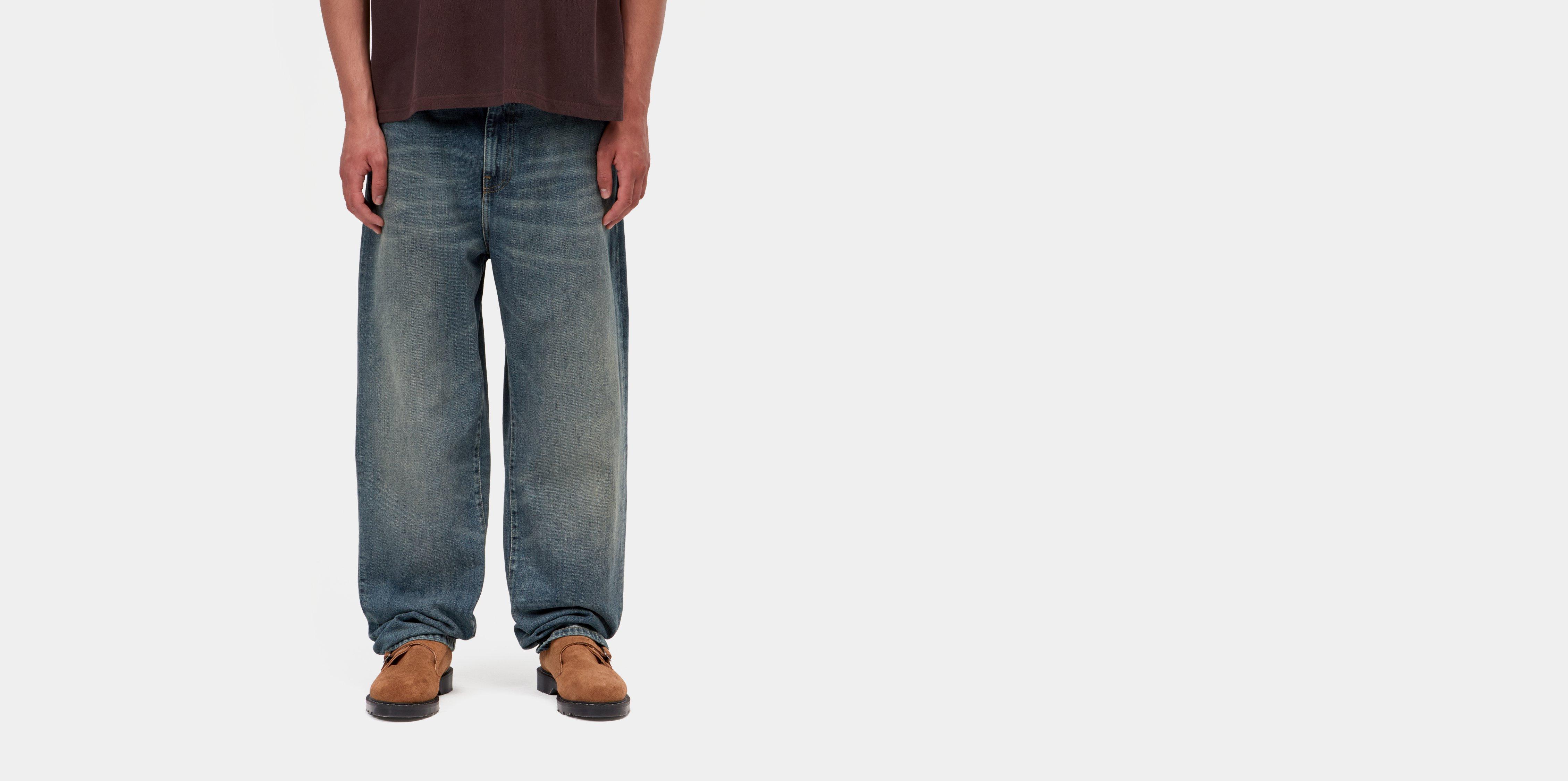 Carhartt WIP Aaron Pant Blue worn used wash | 29 | Men