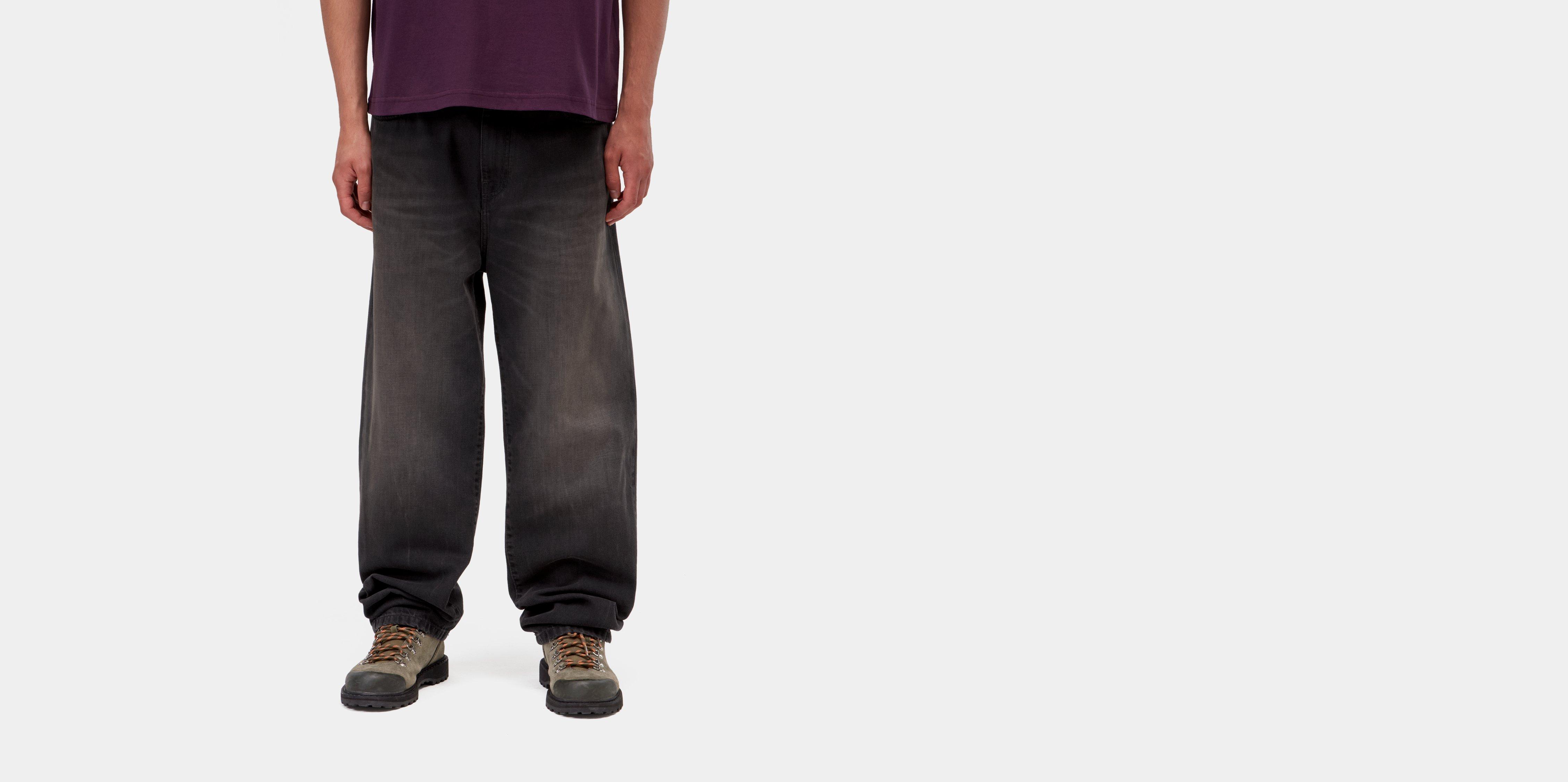 Carhartt WIP Aaron Pant Black marble dark worn | 34 | Men