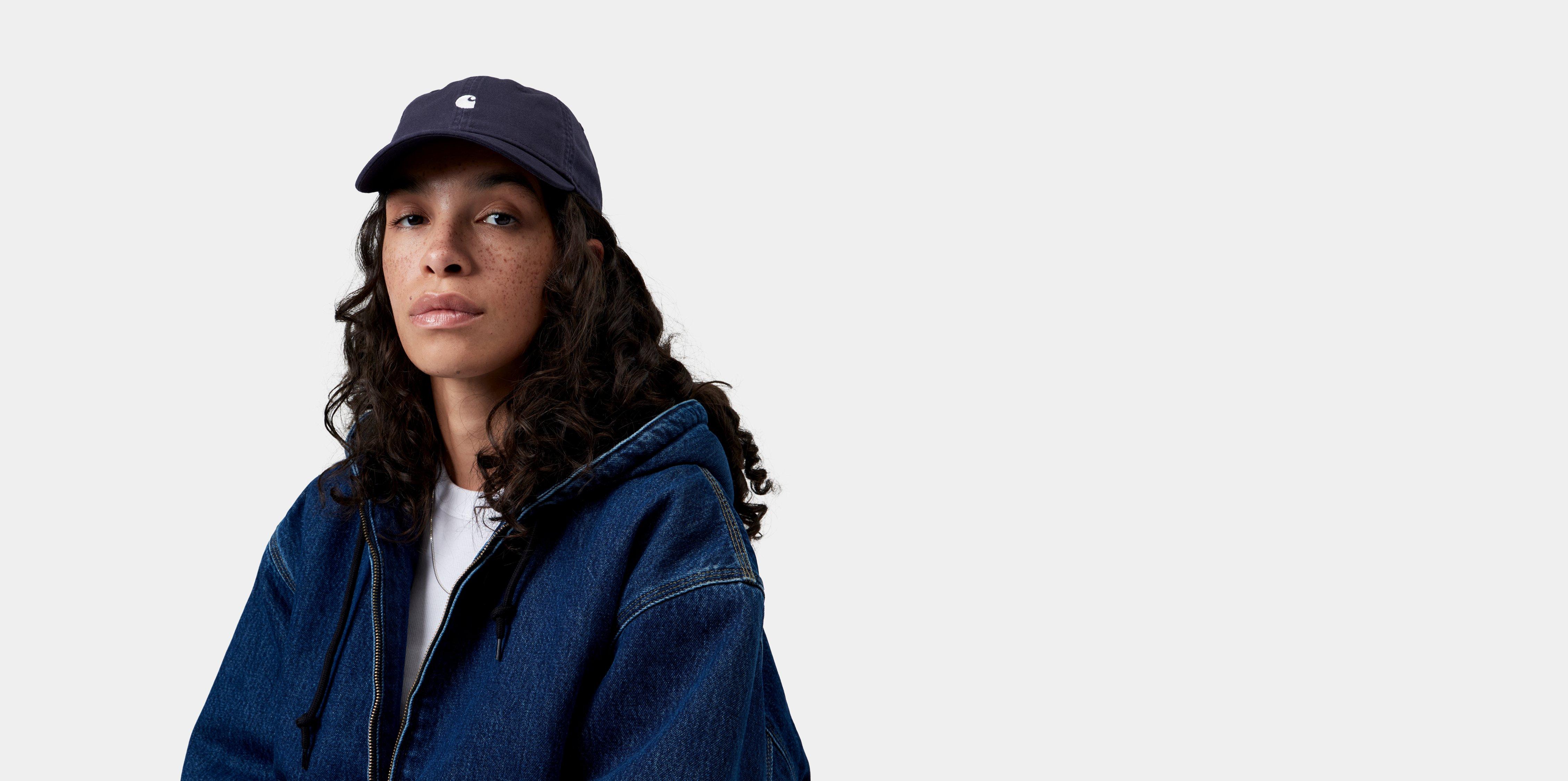 Carhartt WIP Madison Logo Cap Dark Navy / White | blue