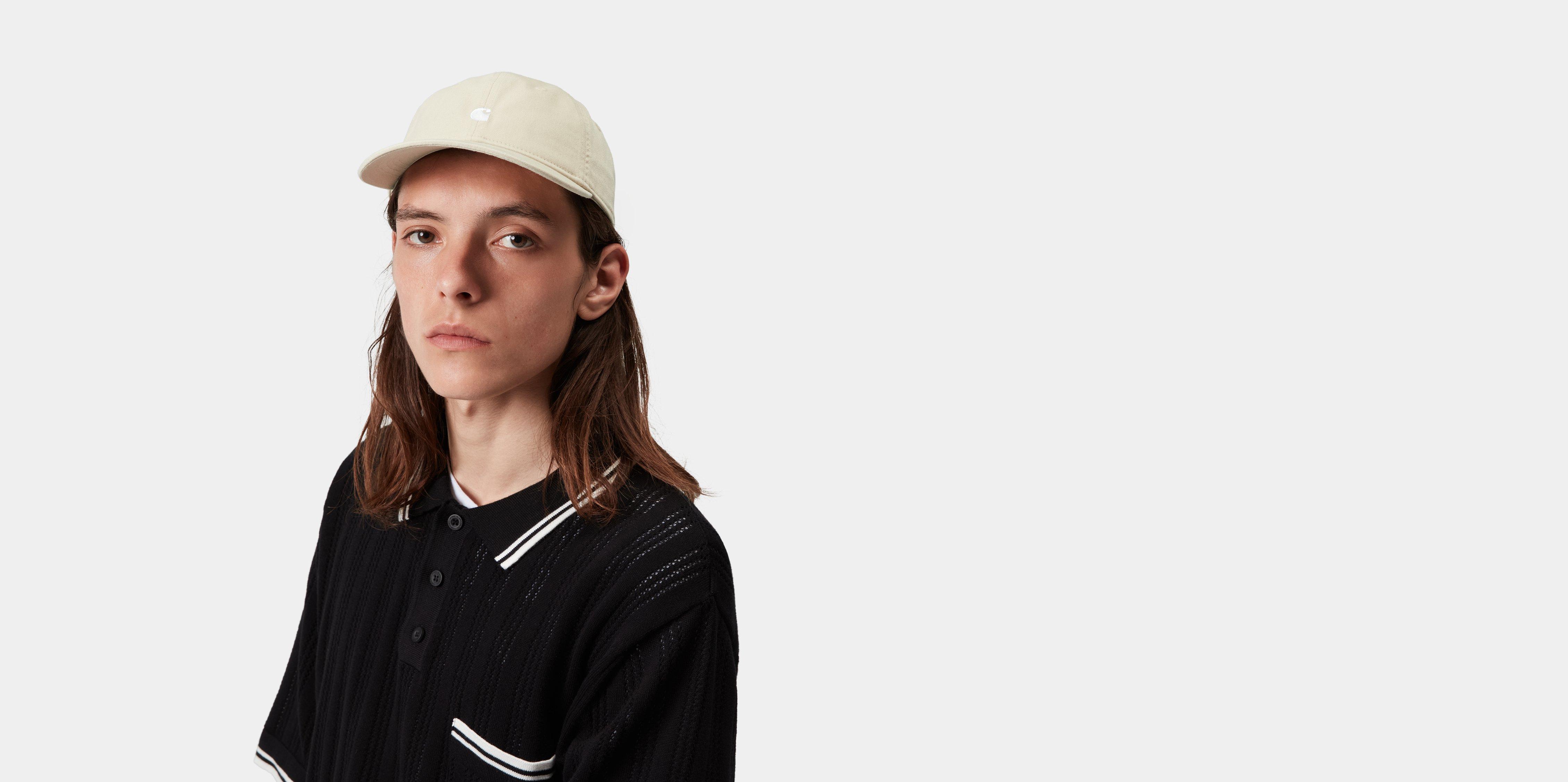Carhartt WIP Madison Logo Cap Stone / White | beige