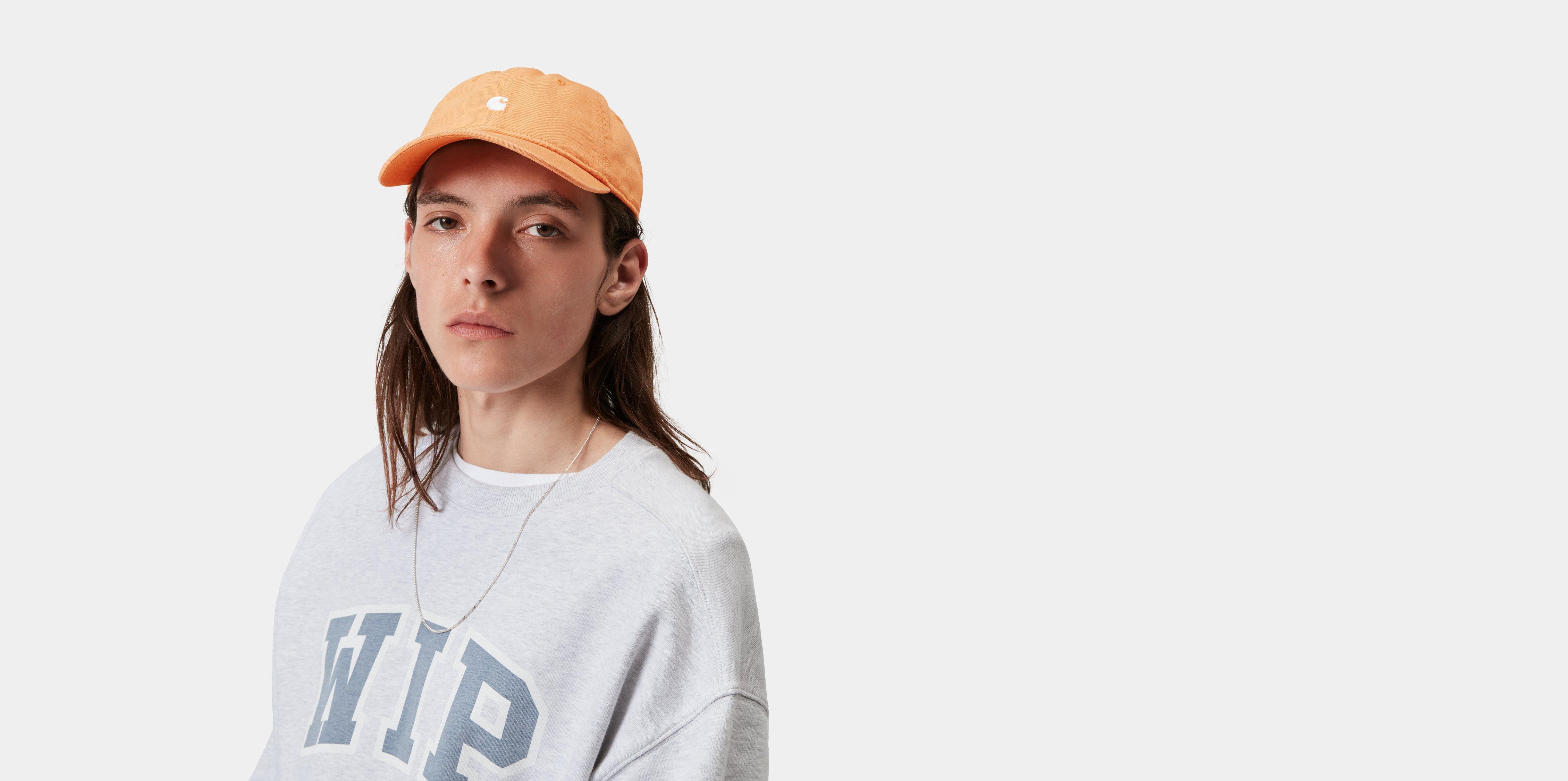 Carhartt WIP Madison Logo Cap Gentle Orange / White