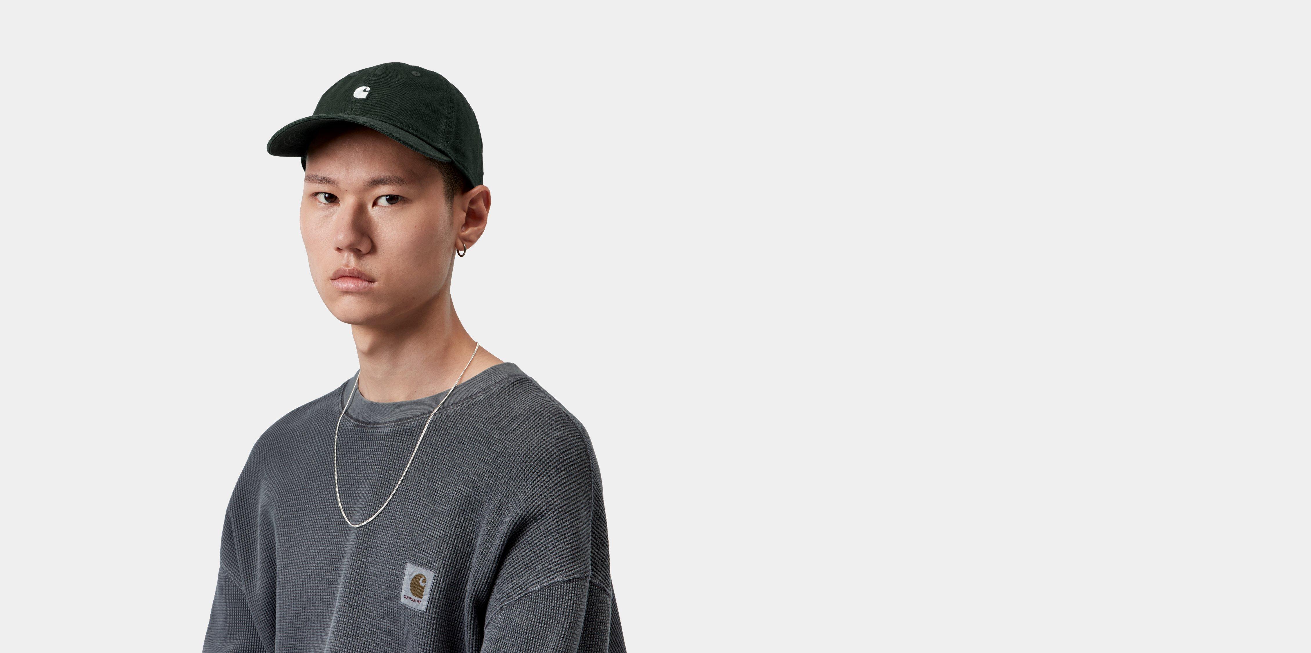 Carhartt WIP Madison Logo Cap Dark Scarab / White | green