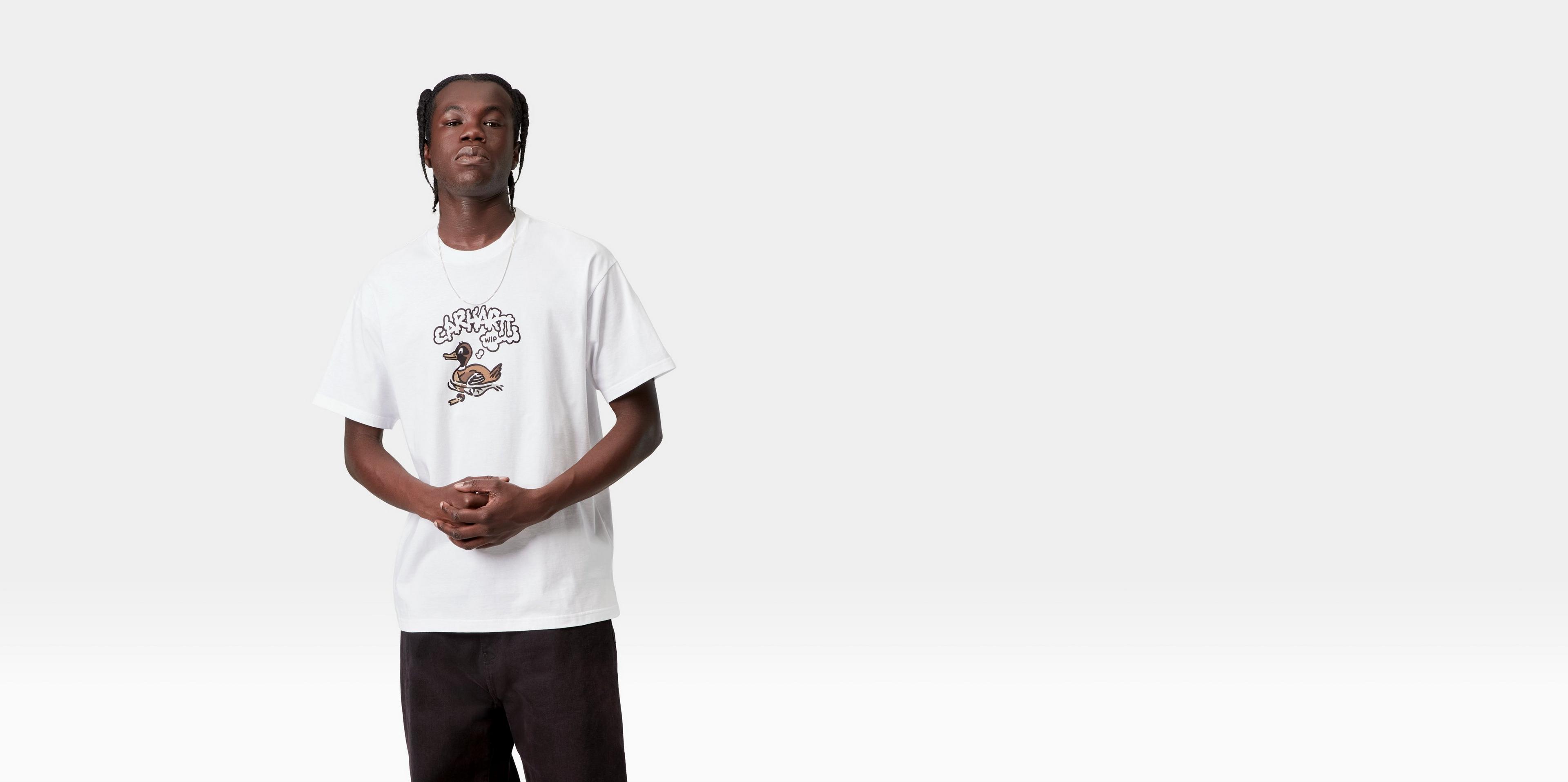 Carhartt WIP S/S Duck Duck T-Shirt, White | Official Online Store